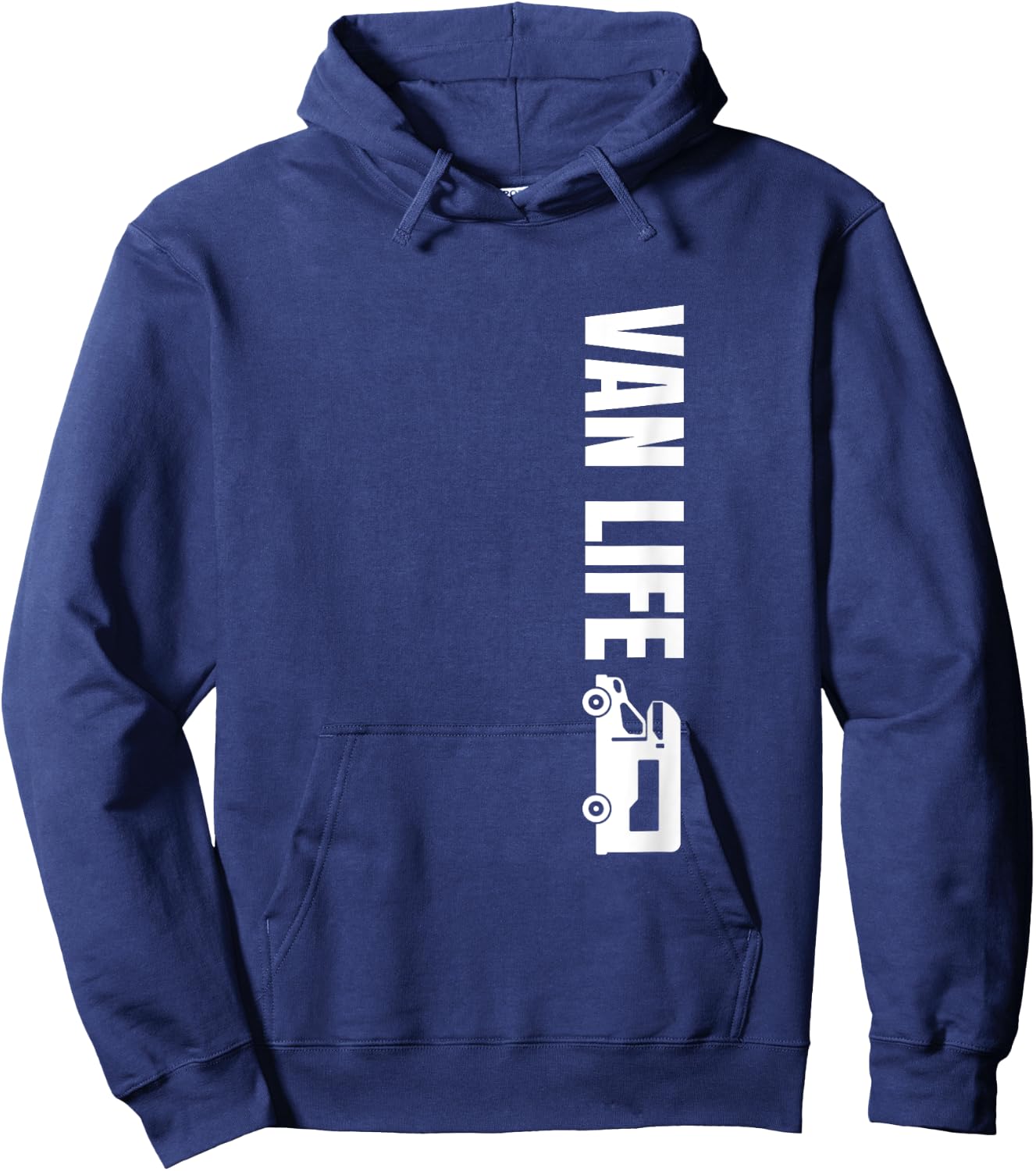Vanlife Nomads Vintage Distressed Van Life Hoodie - Hoodie | Navy