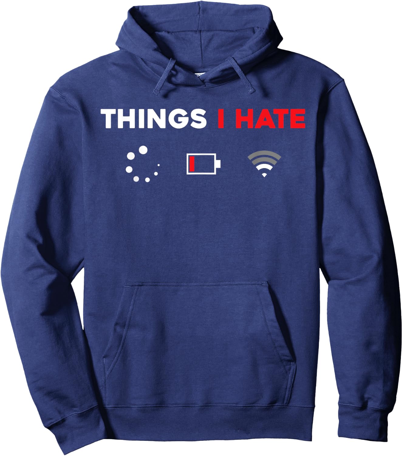 Things I Hate Programmer Gamer Fun Idea Hoodie - Hoodie | Navy