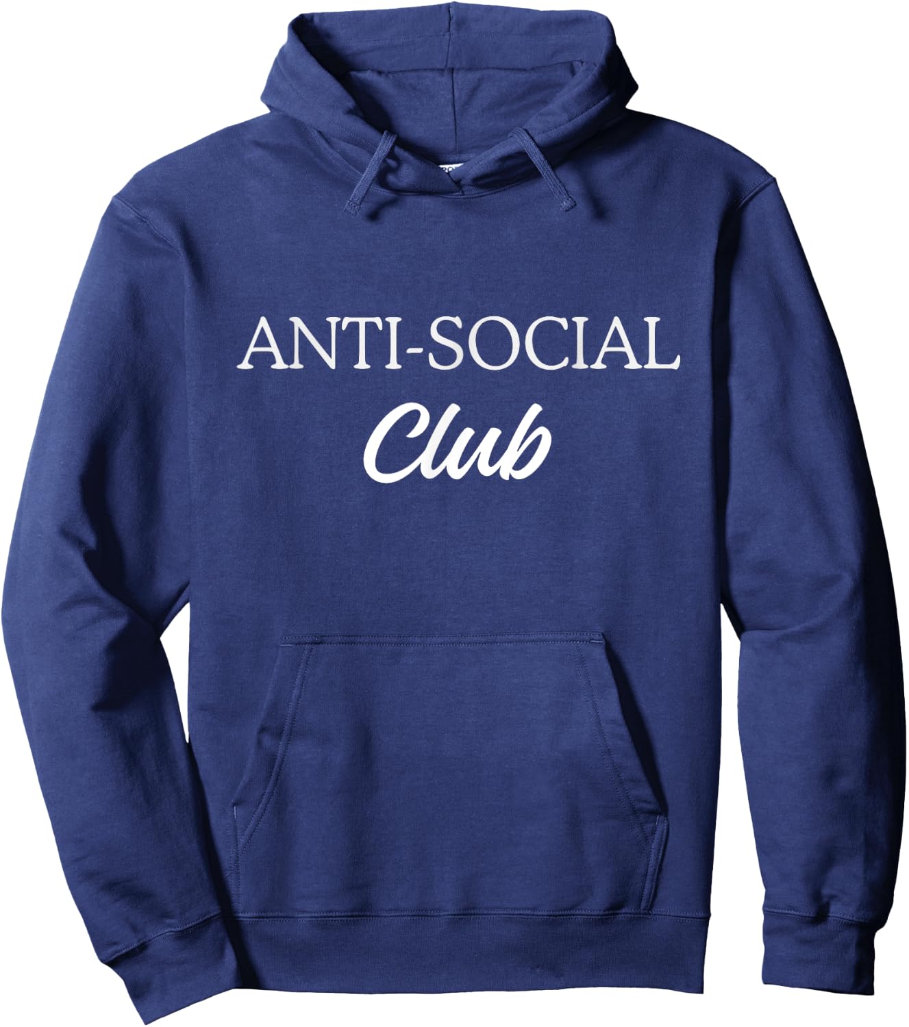 Anti-Social Club Statement Design Hoodie - Hoodie | Navy