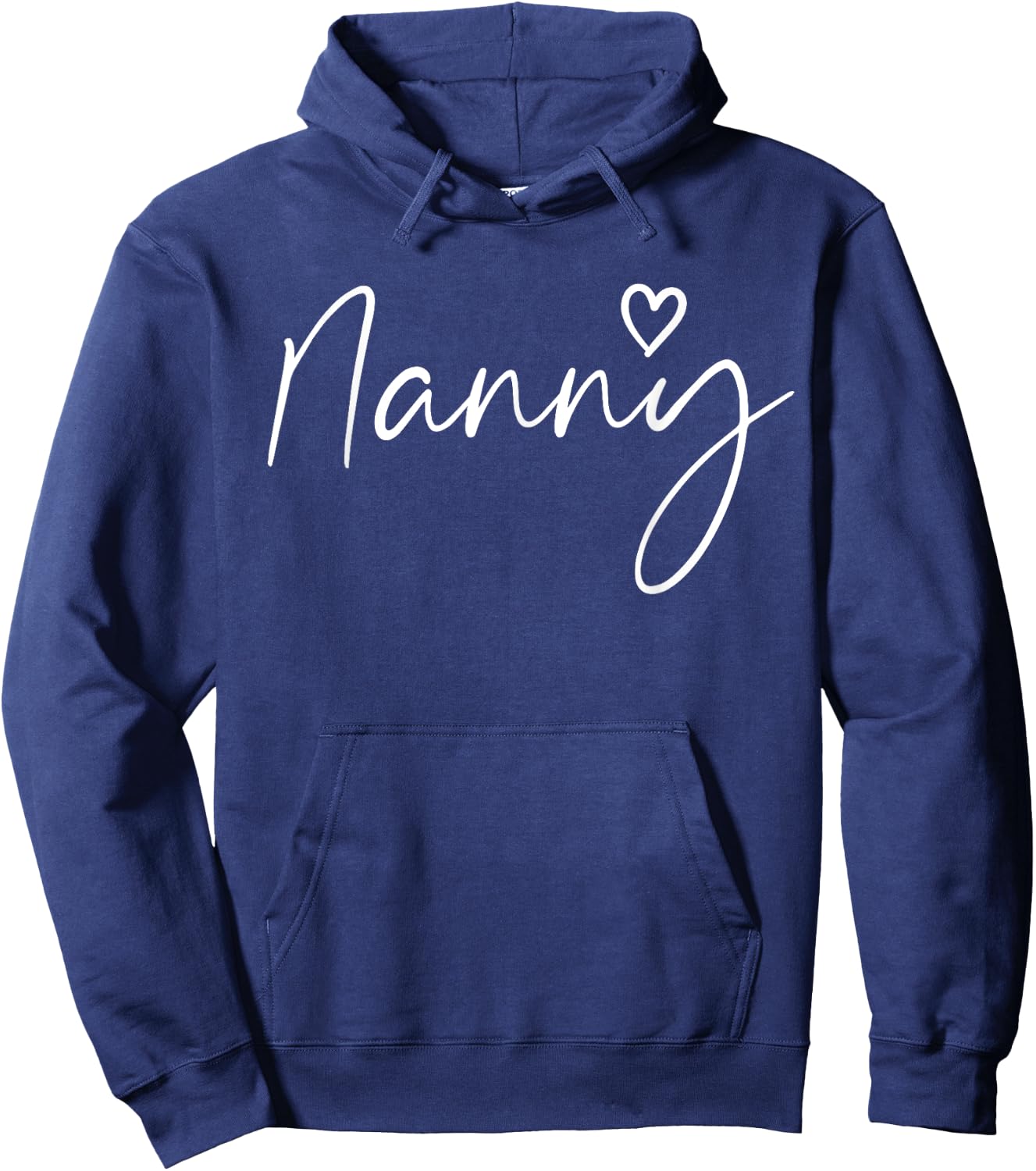 Nanny Gifts Grandma Heart Mother's Day Nanny Hoodie - Hoodie | Navy