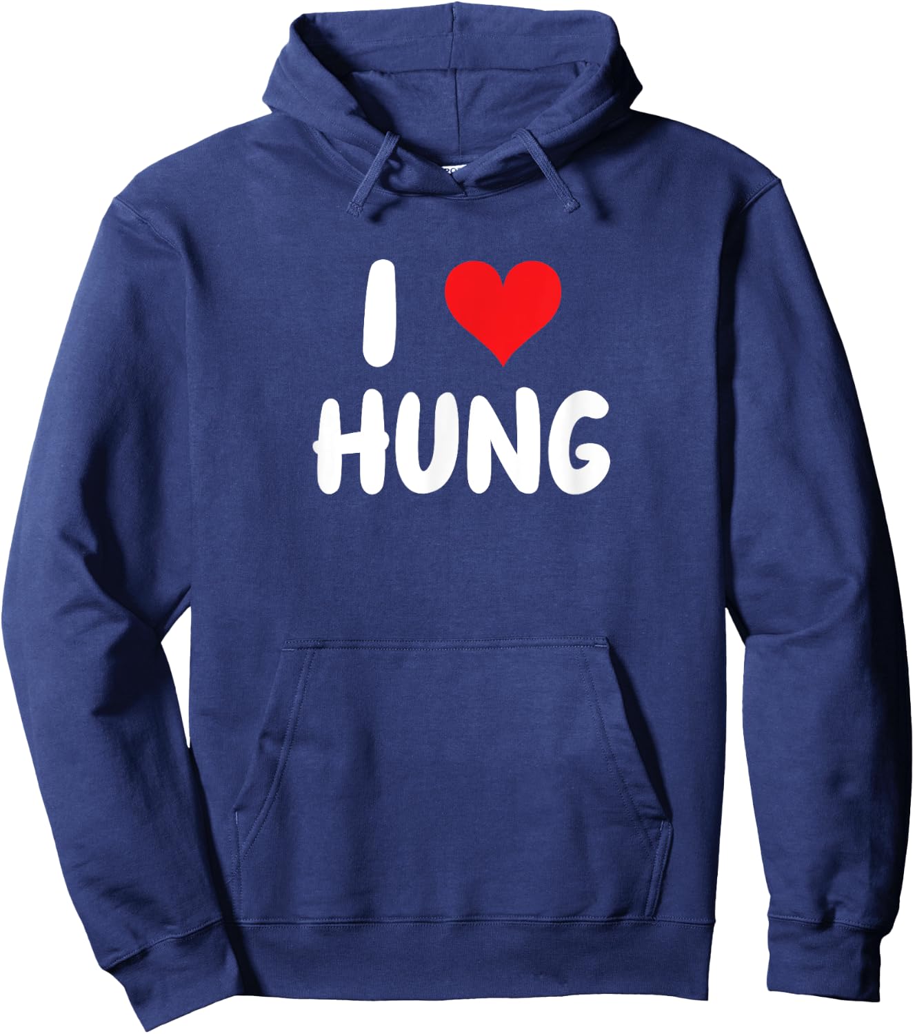 I Love Hung - Heart Hoodie - Hoodie | Navy