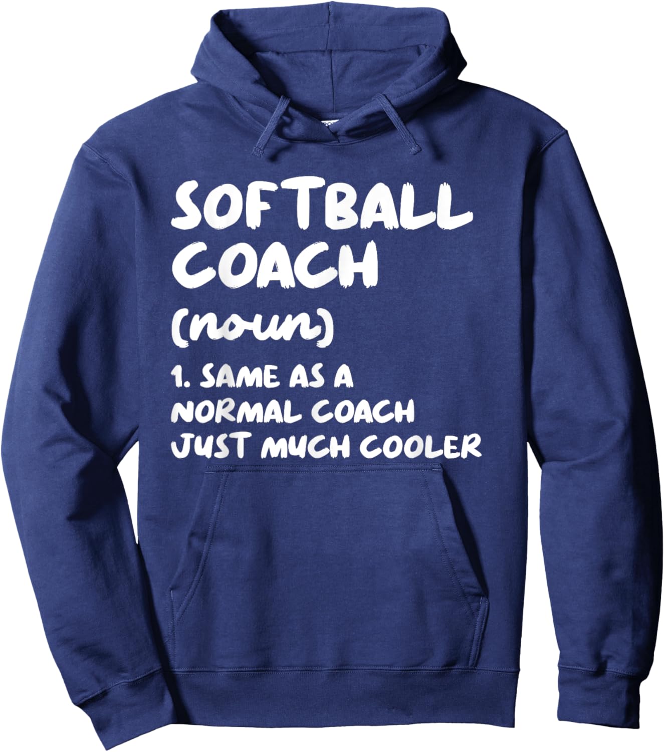 Softball Coach Definition Funny Hoodie - Hoodie | Navy