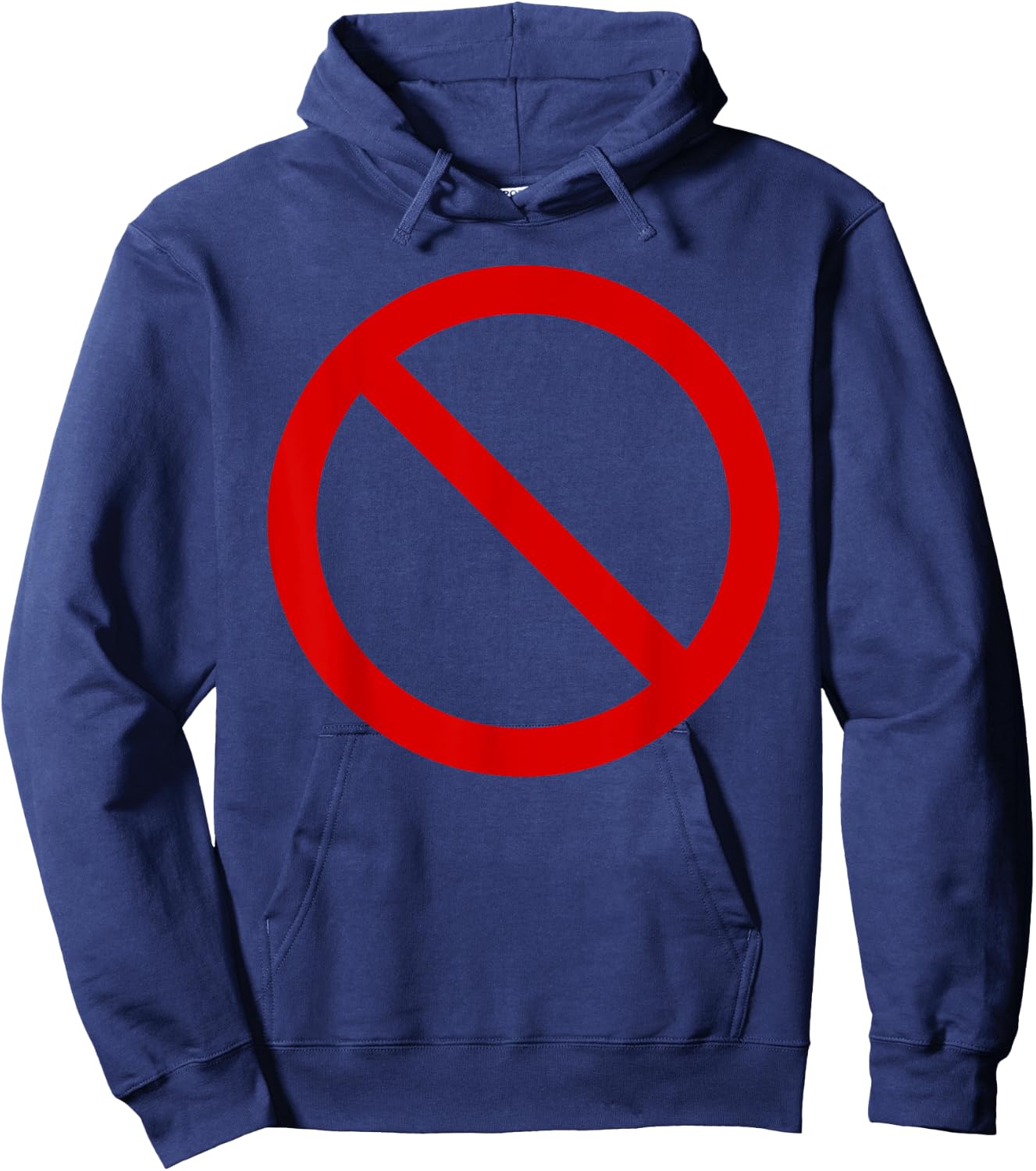 Cancel - Crossout - Banned - Not Allowed Symbol Hoodie - Hoodie | Navy
