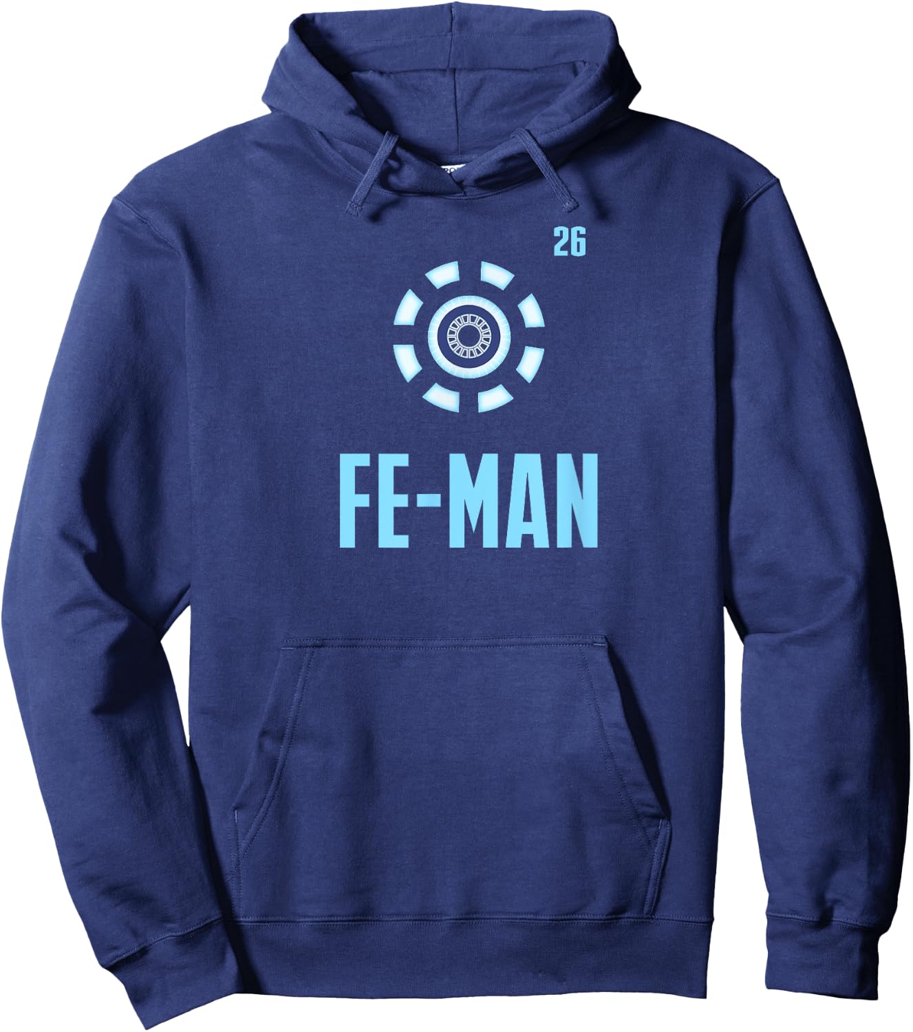 Fe Man Iron Man Funny Science Chemistry Hoodie - Hoodie | Navy