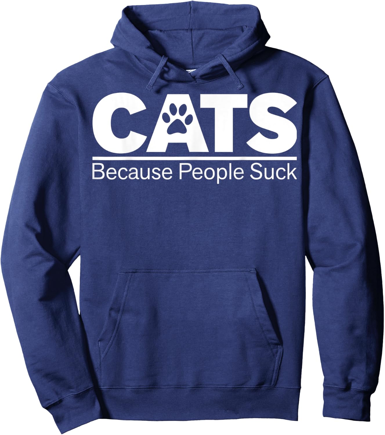 Cats Because People Suck Hoodie - Hoodie | Navy