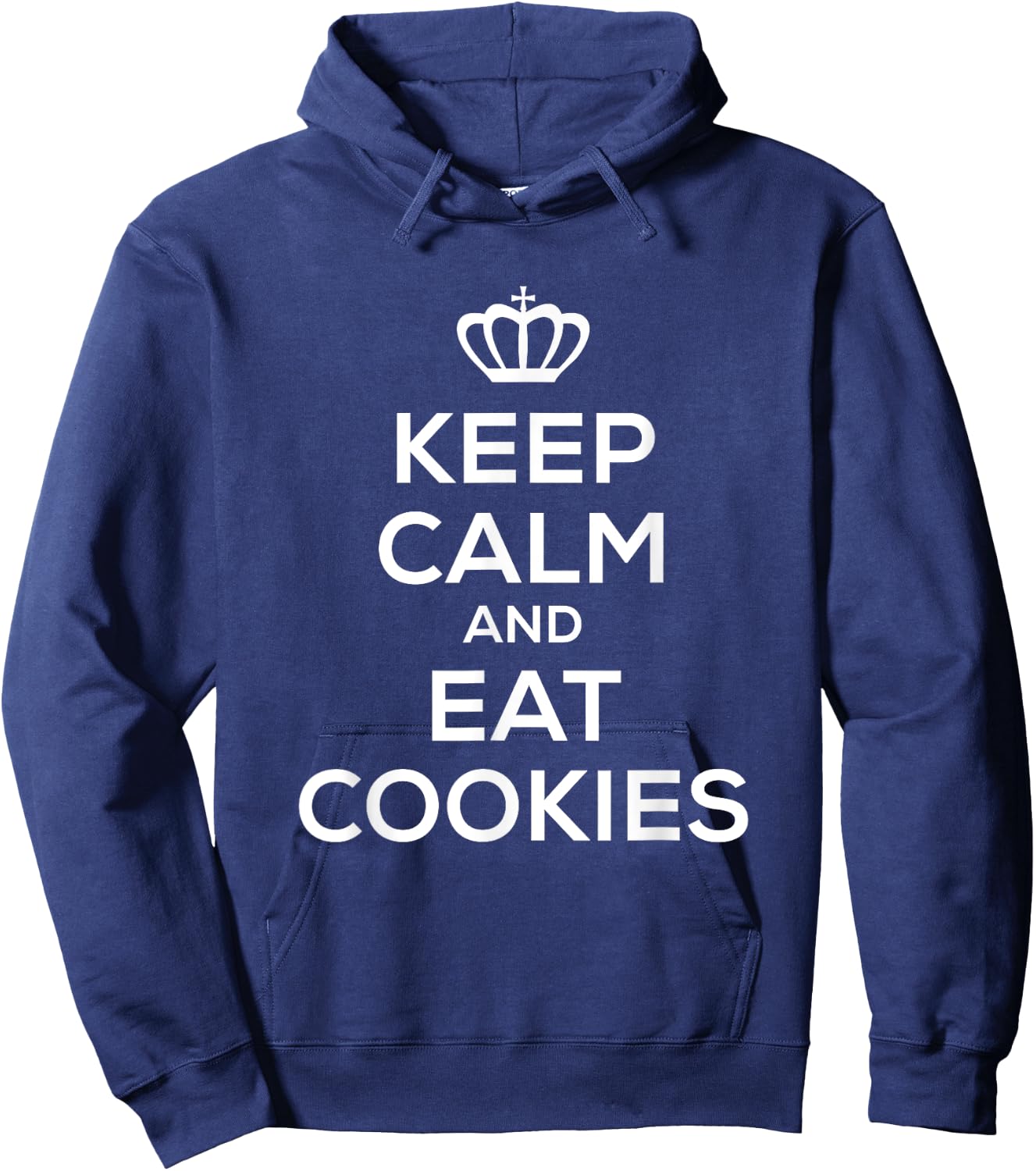 Keep Calm and Eat Cookies T Shirt Men Kids Food Hoodie - Hoodie | Navy