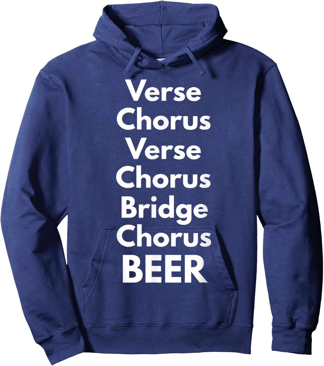 Verse Chorus Bridge Beer Hoodie - Hoodie | Navy