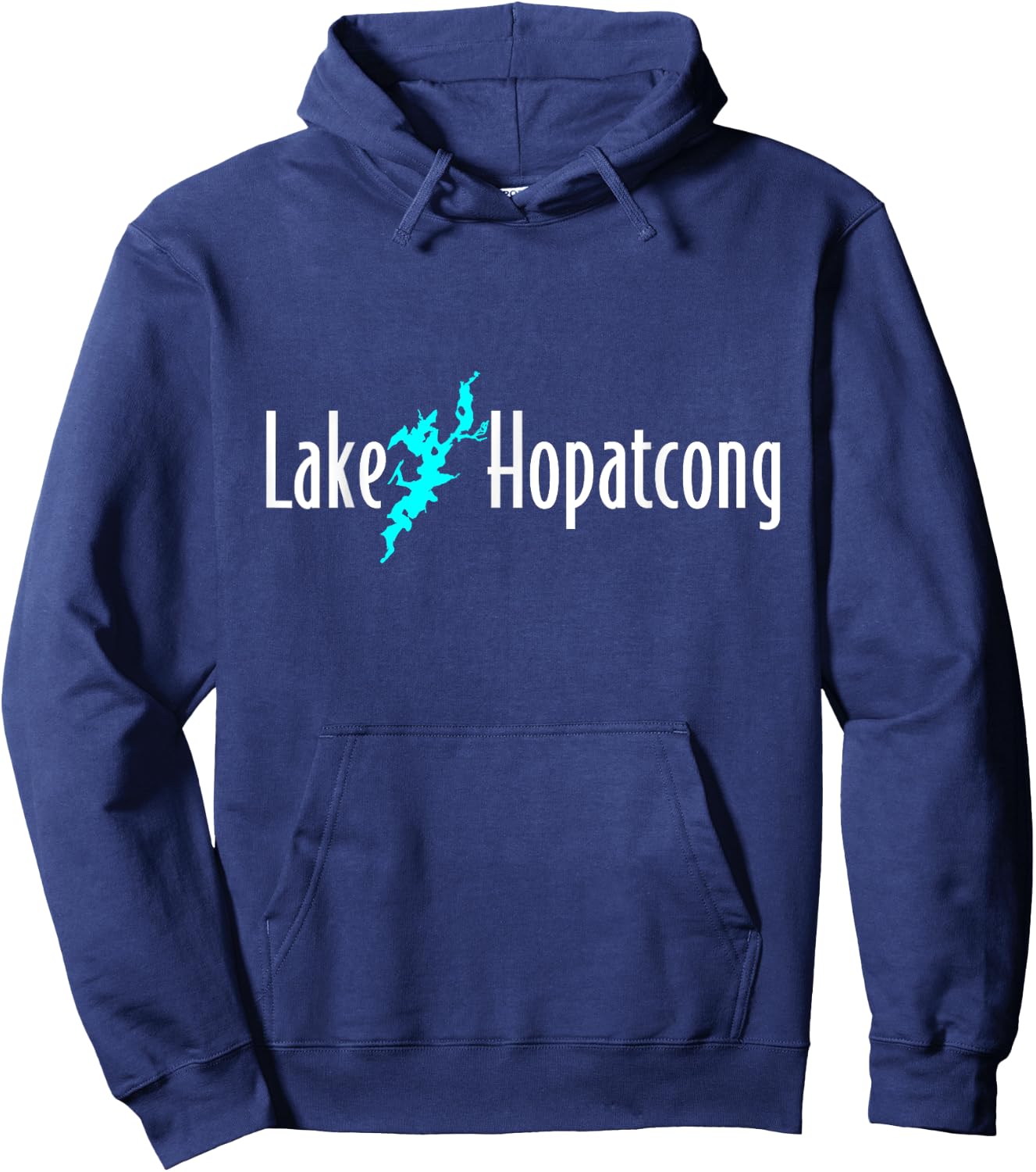 Minimalist Lake Hopatcong - New Jersey Hoodie - Hoodie | Navy