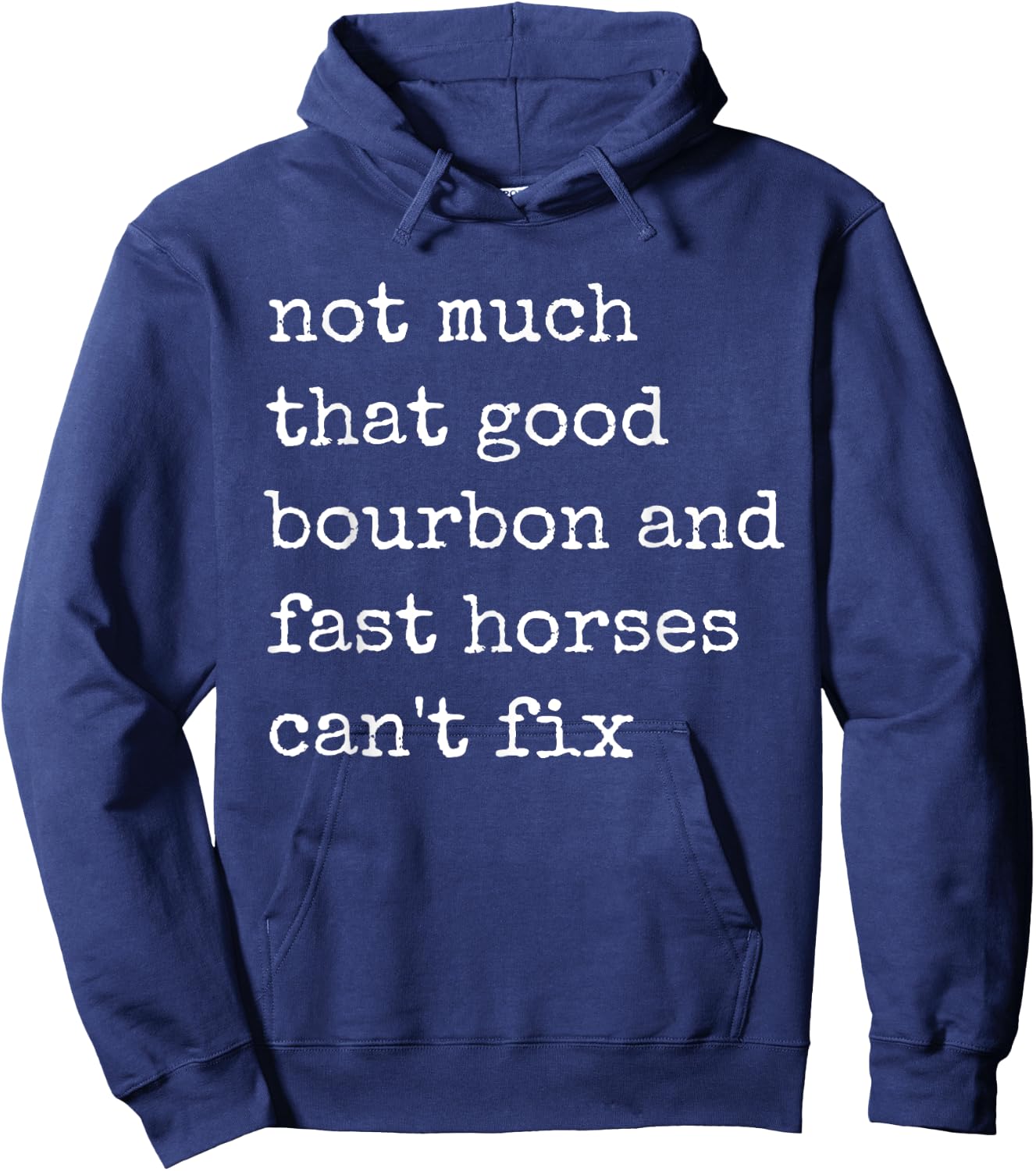 Derby Day Funny Horse Racing lover Bourbon Hoodie - Hoodie | Navy