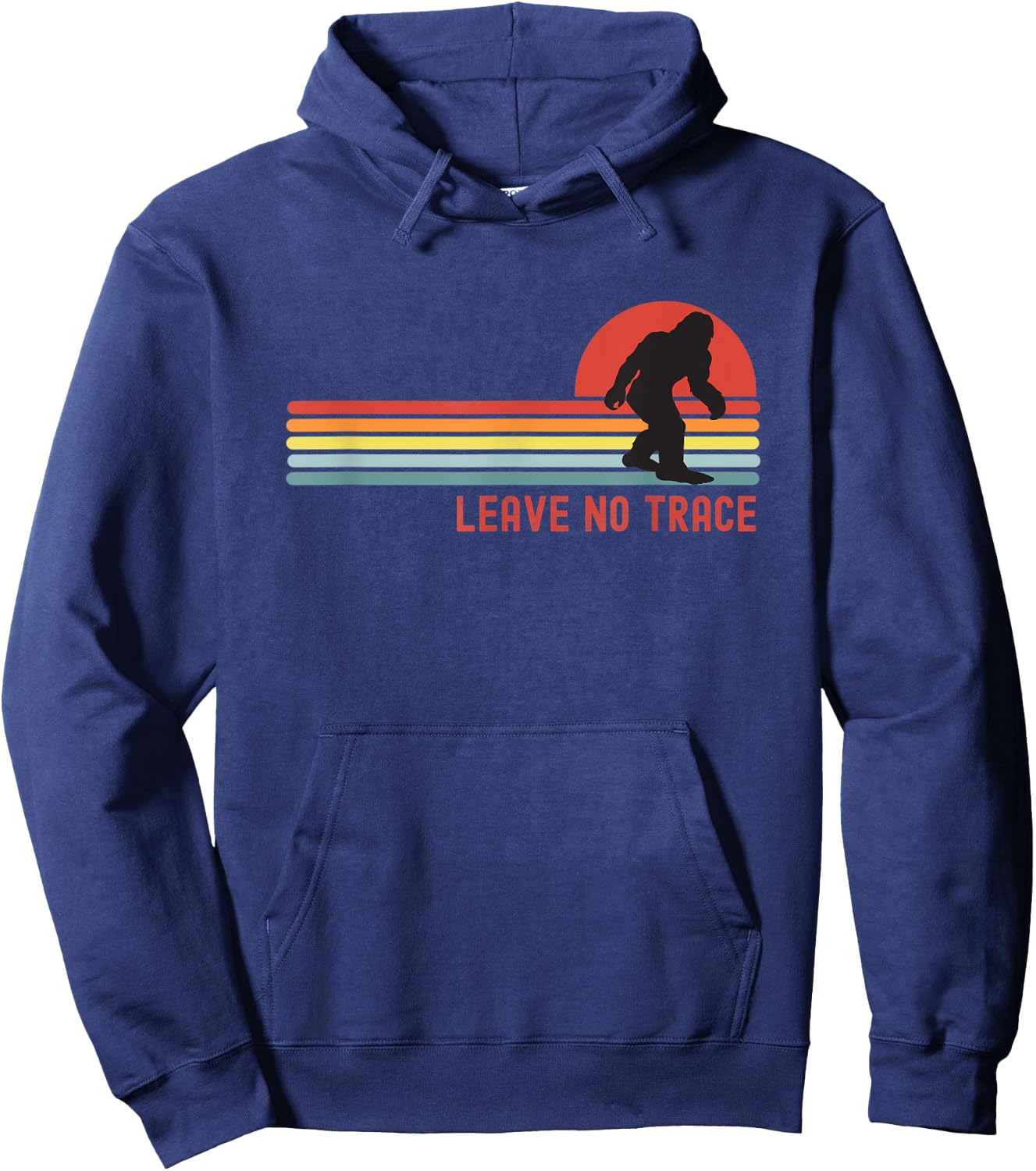 Leave No Trace Hiking Bigfoot Alt Hoodie - Hoodie | Navy