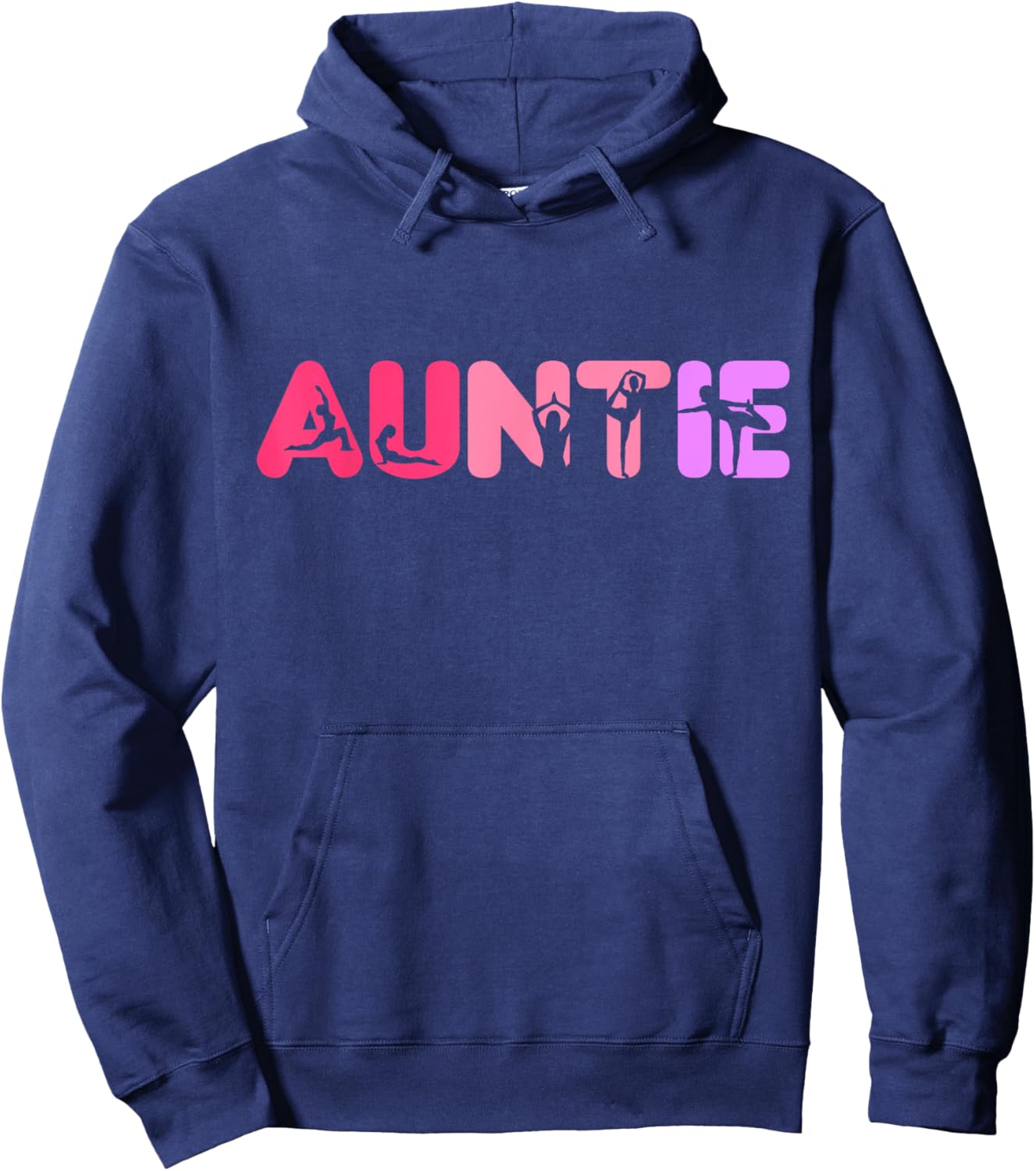 Auntie Aunt Meditation Wellness Yoga Hoodie - Hoodie | Navy