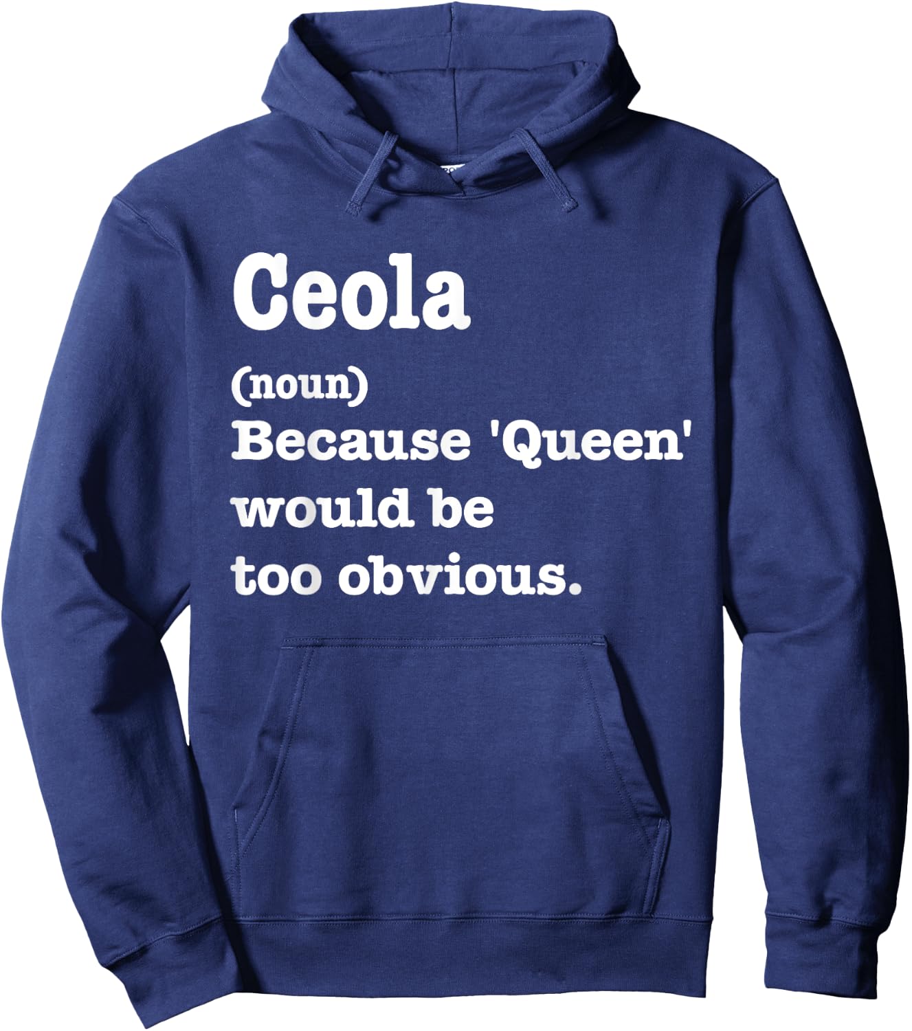 CEOLA Sarcasm Queen - Custom CEOLA Women's Hoodie - Hoodie | Navy