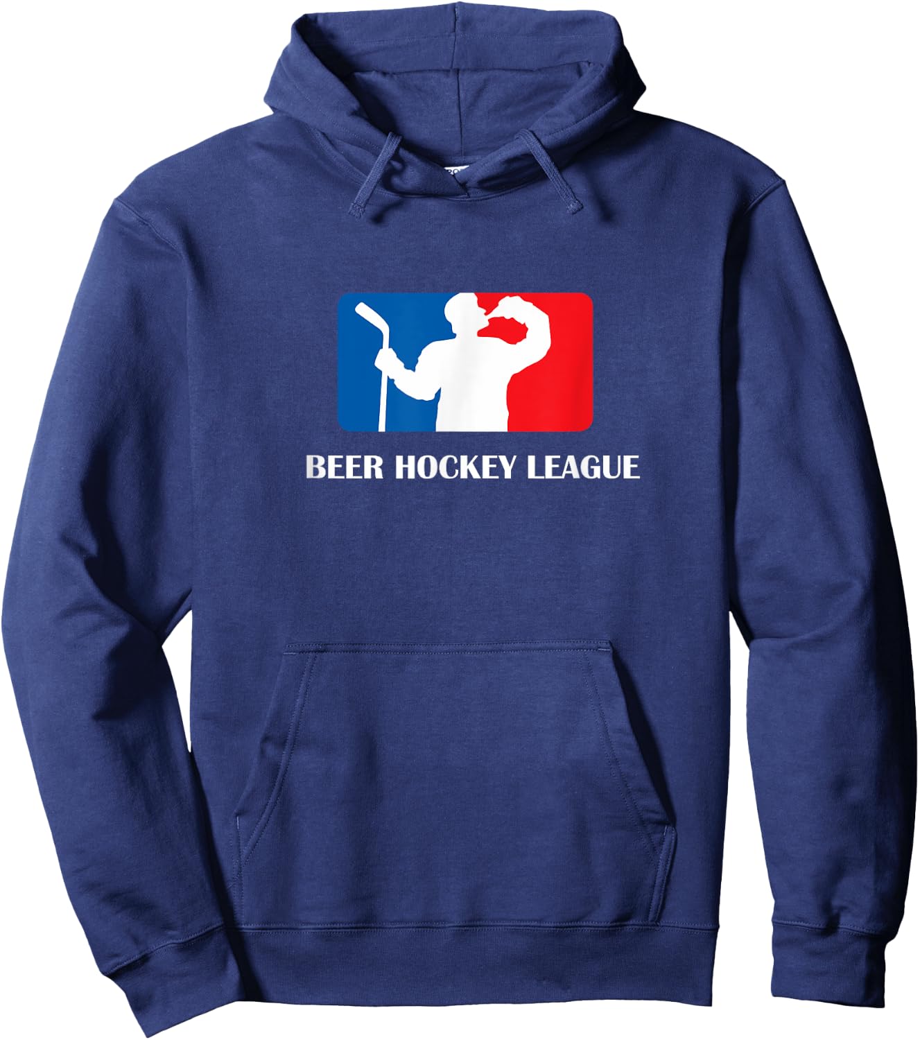 Beer Hockey League Adults Hoodie - Hoodie | Navy