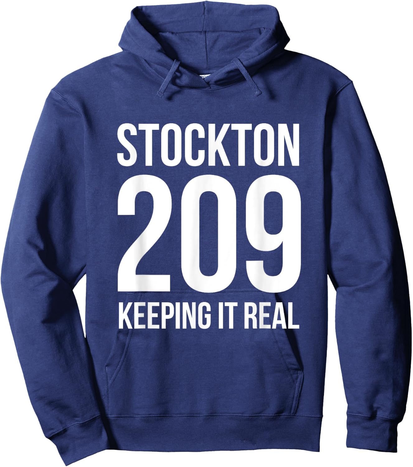 Stockton 209 T Shirt Hoodie - Hoodie | Navy
