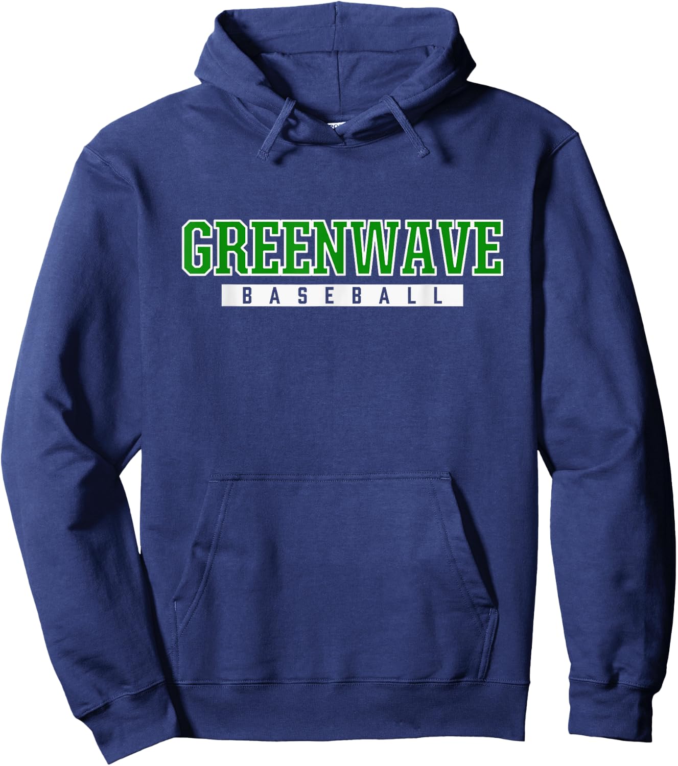 New Milford Greenwave Baseball Hoodie - Hoodie | Navy