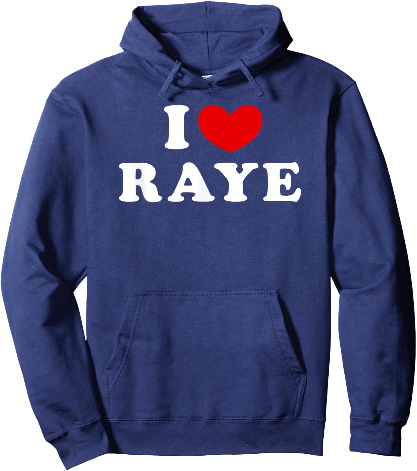I Love Raye, I Heart Raye Hoodie - Hoodie | Navy