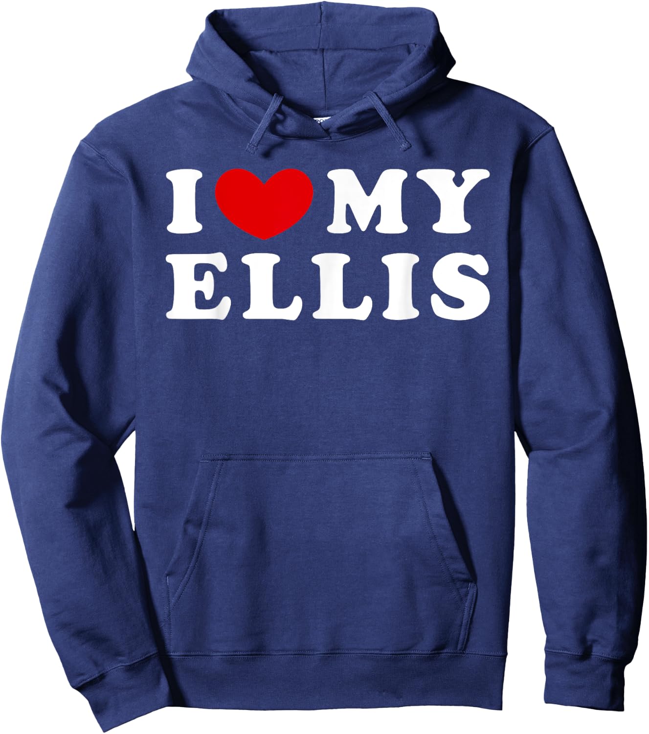 I Love My Ellis, I Heart My Ellis Hoodie - Hoodie | Navy