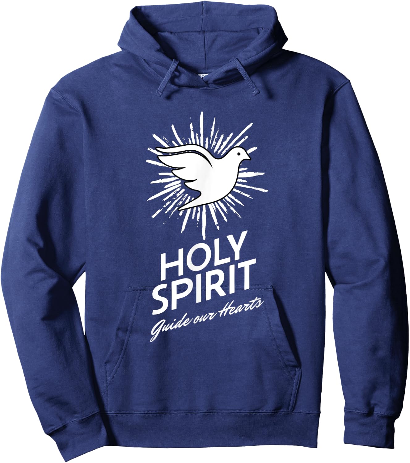 Holy Spirit Dove: Light of Faith Hoodie - Hoodie | Navy