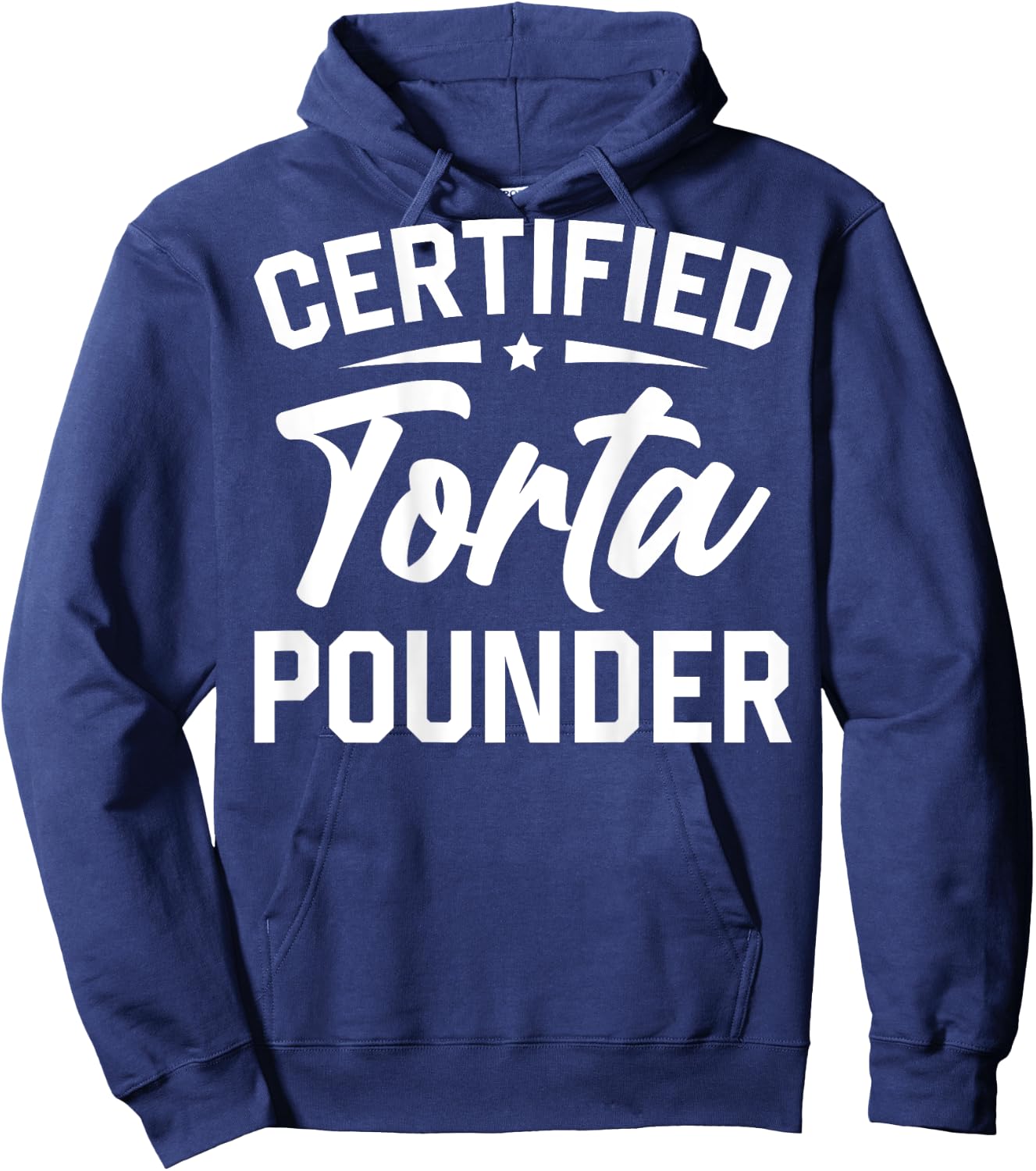 Certified Torta Pounder (On Back) Hoodie - Hoodie | Navy