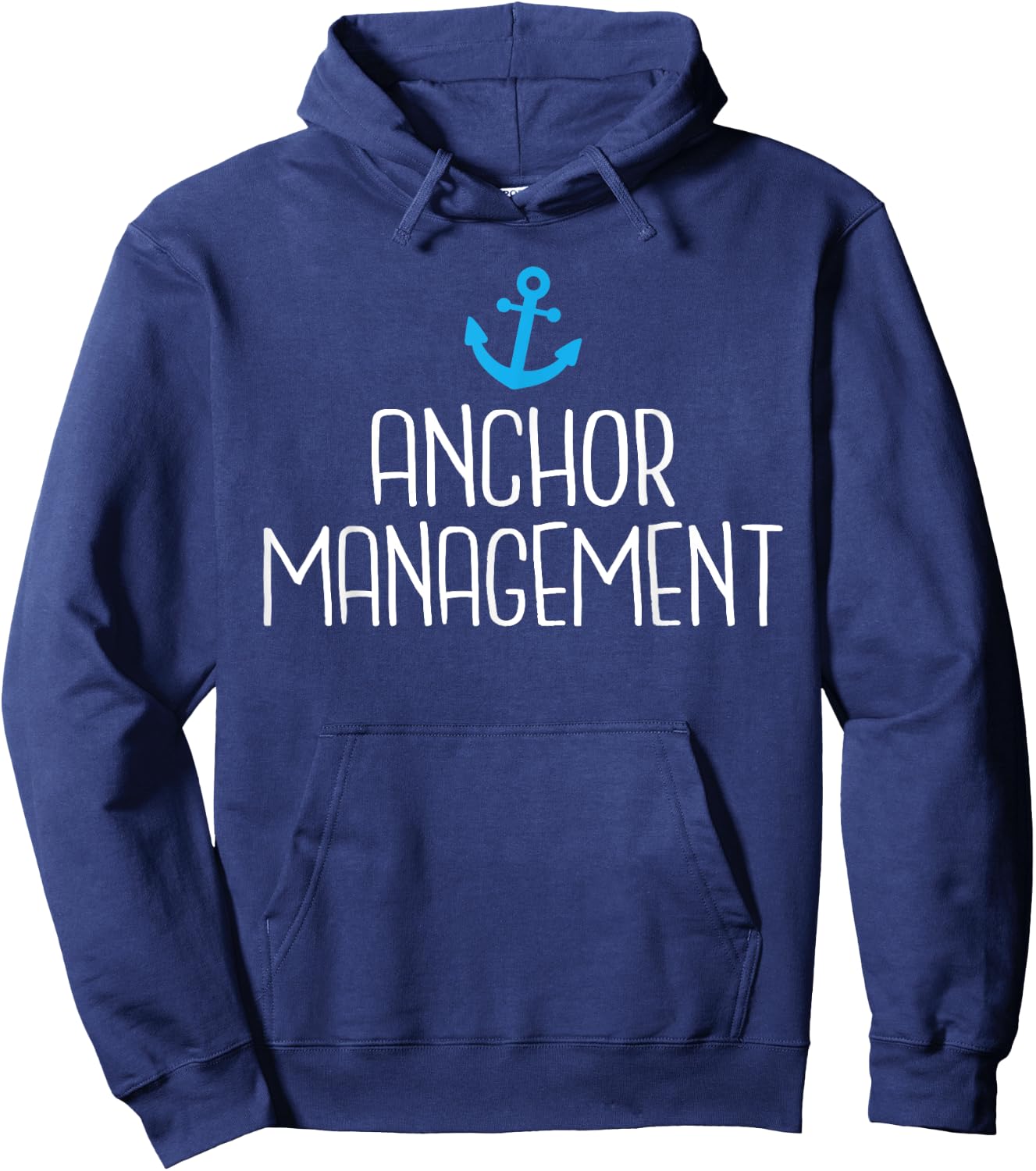 Anchor Management Boat Captain Sailors Hoodie - Hoodie | Navy
