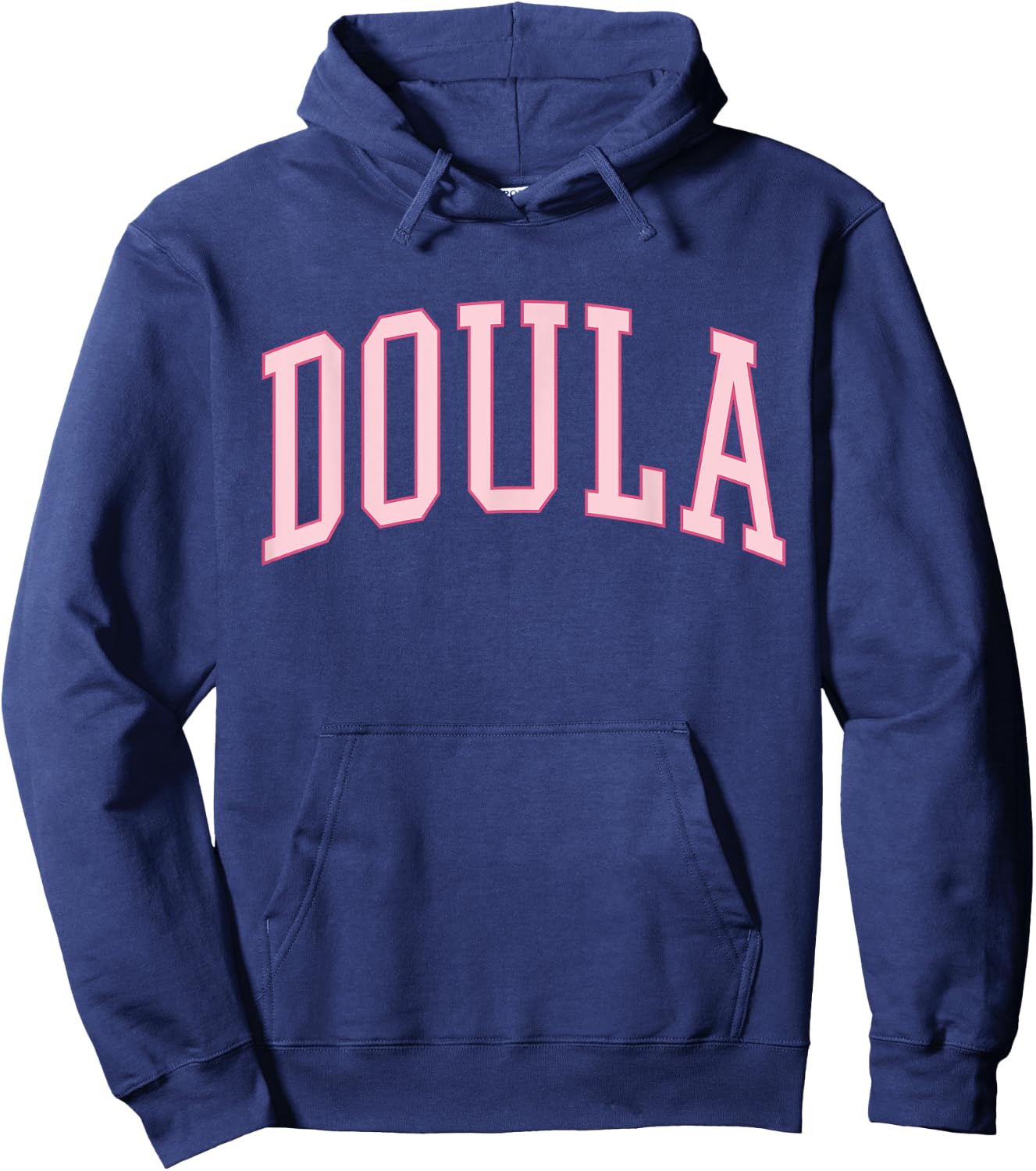Doula Midwife Cute Preppy Pink Birth Worker Hoodie - Hoodie | Navy