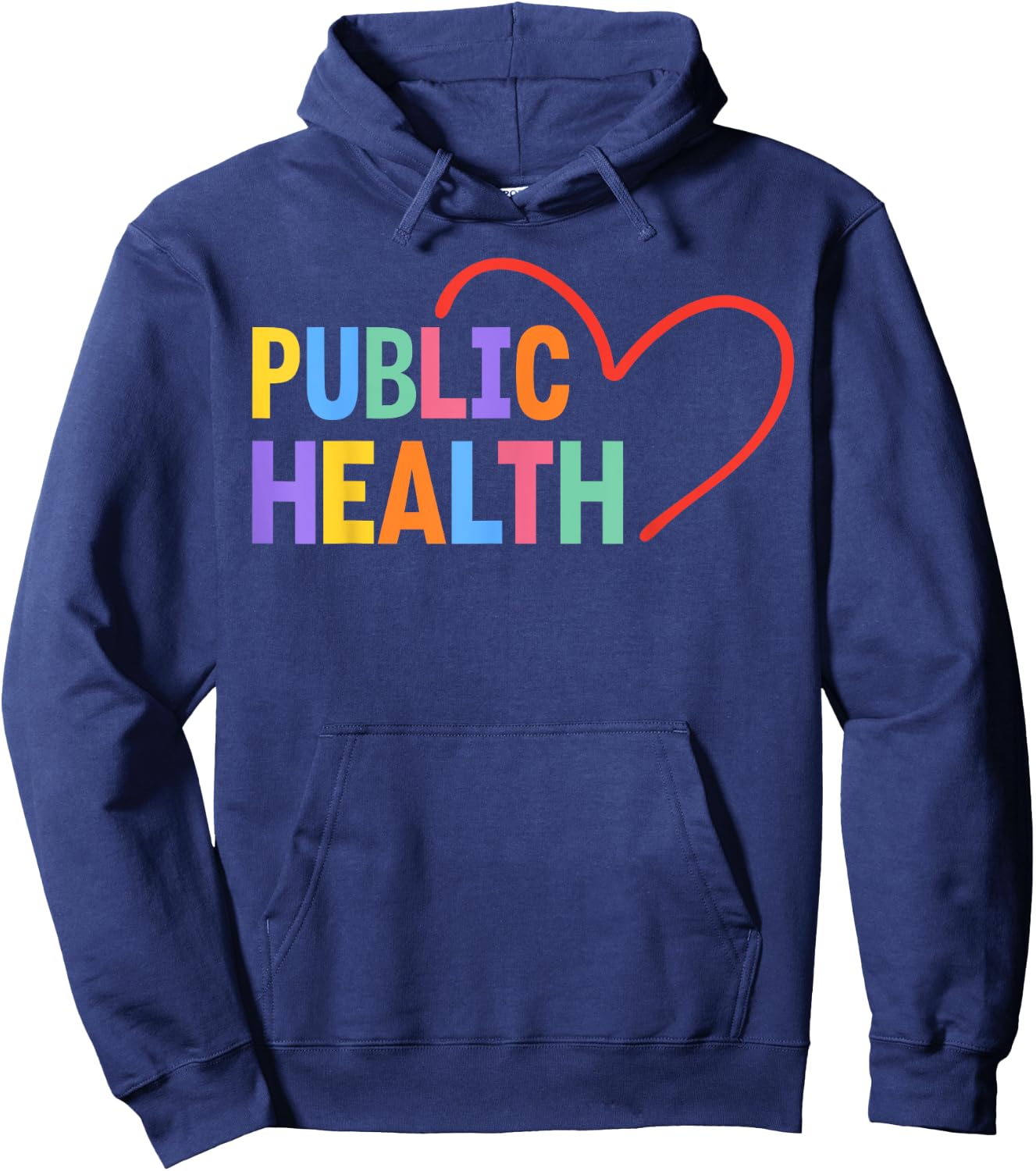 Public Health Heart Hoodie - Hoodie | Navy