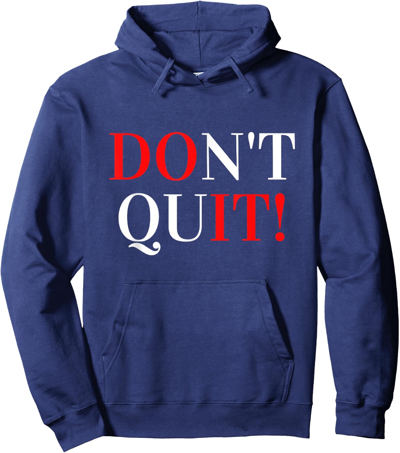 VAV -Adults Black Modern Letter Print Hoodie - Hoodie | Navy