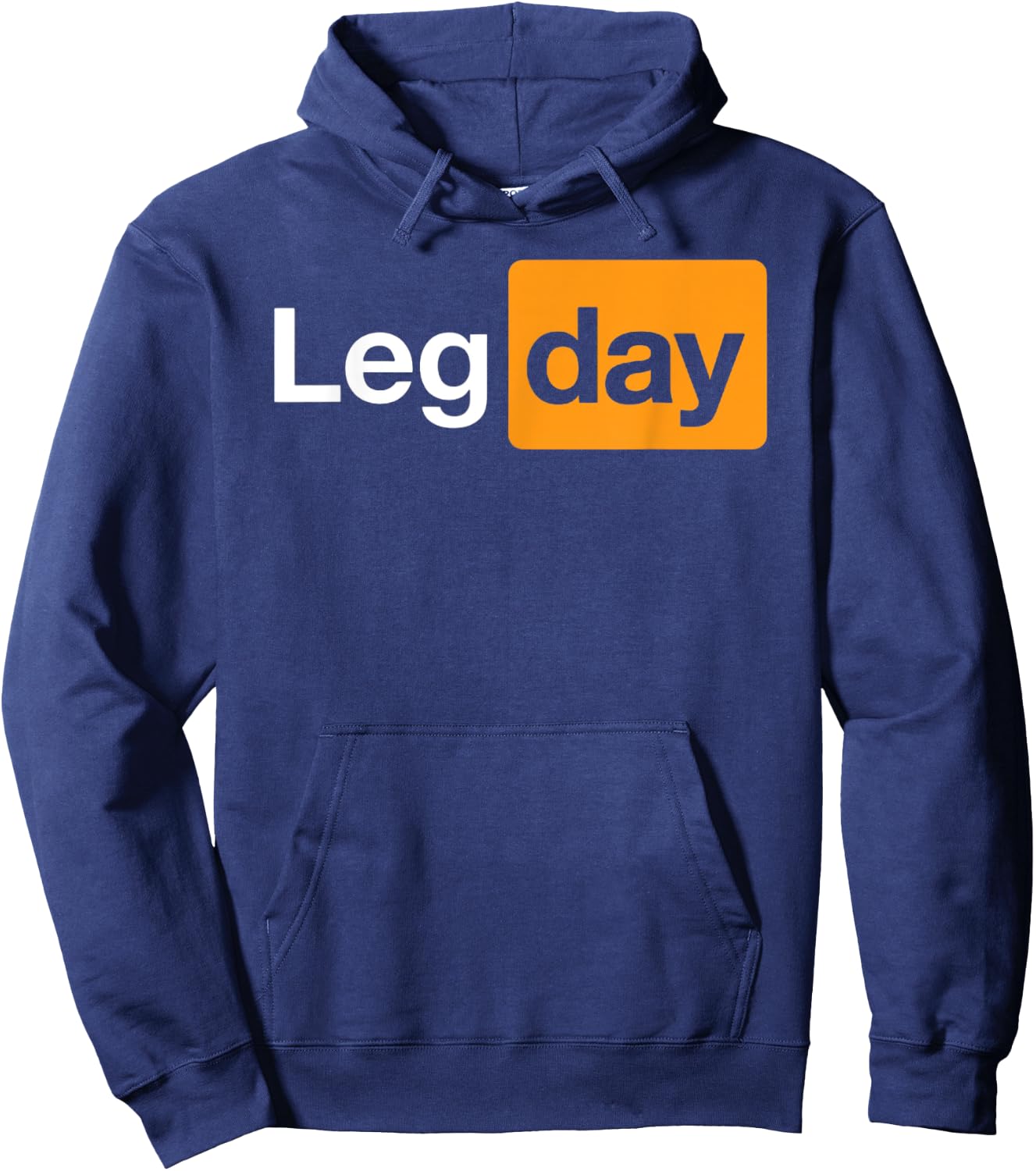 Leg Day - Funny Logo Hoodie - Hoodie | Navy