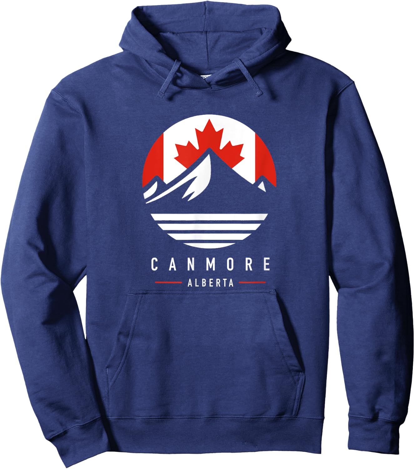 Canmore Alberta | Canmore Canada Mountains Hoodie - Hoodie | Navy