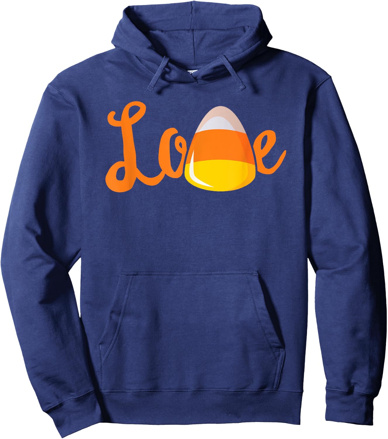 Love Candy Corn Halloween Hoodie - Hoodie | Navy