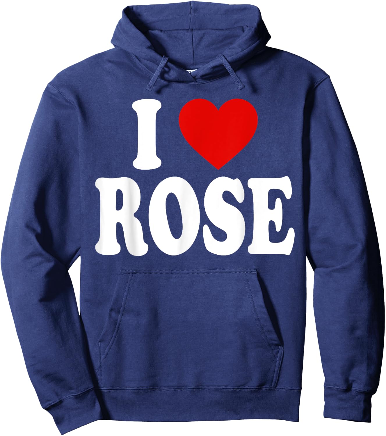 I Heart Love Rose Hoodie - Hoodie | Navy