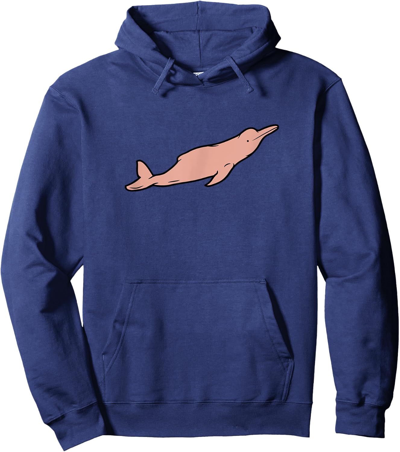A mazon River Pink Dolphin Pink River Dolphin Hoodie - Hoodie | Navy