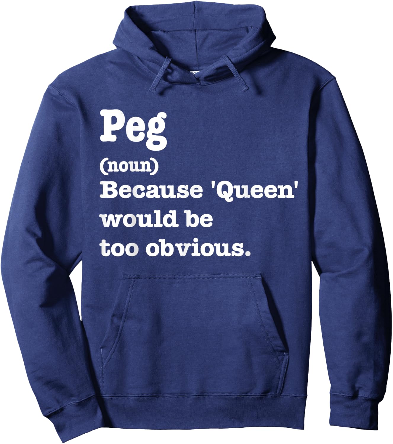 PEG Sarcasm Queen - Custom PEG Women's Hoodie - Hoodie | Navy