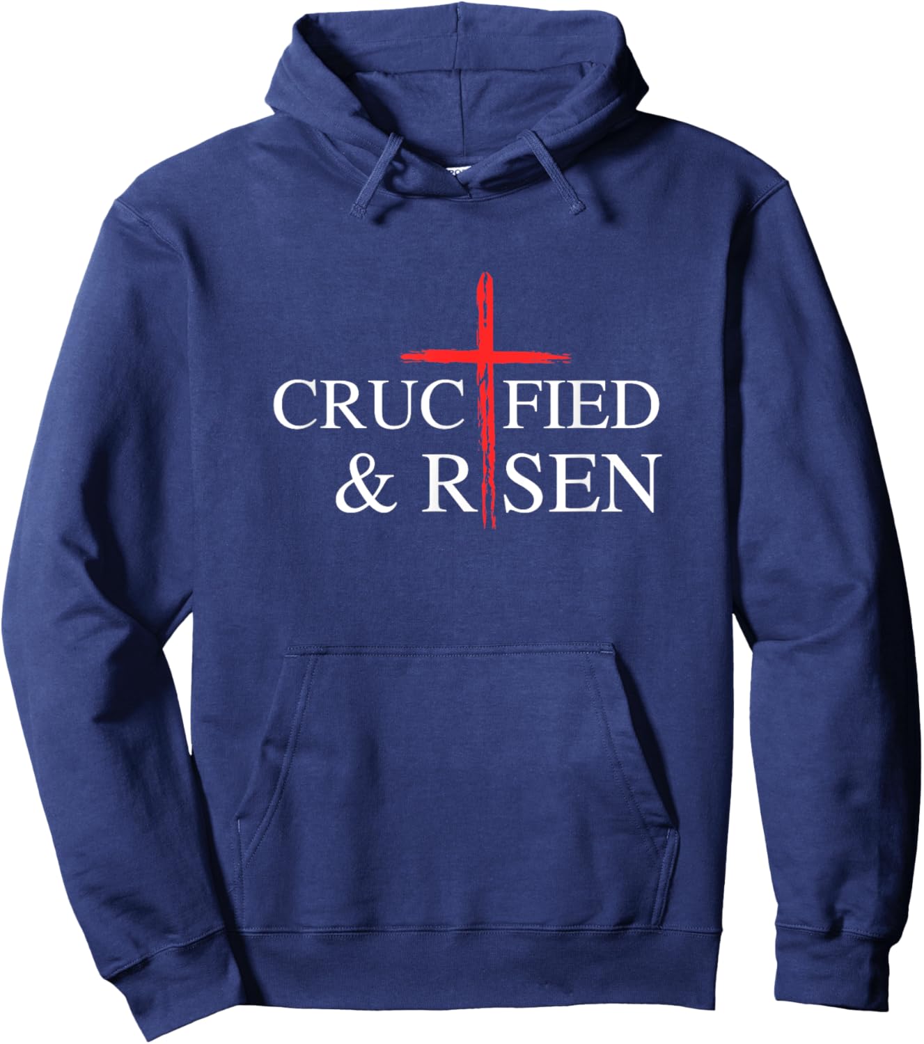Christian Cross John 3:16 Bible Hoodie - Hoodie | Navy