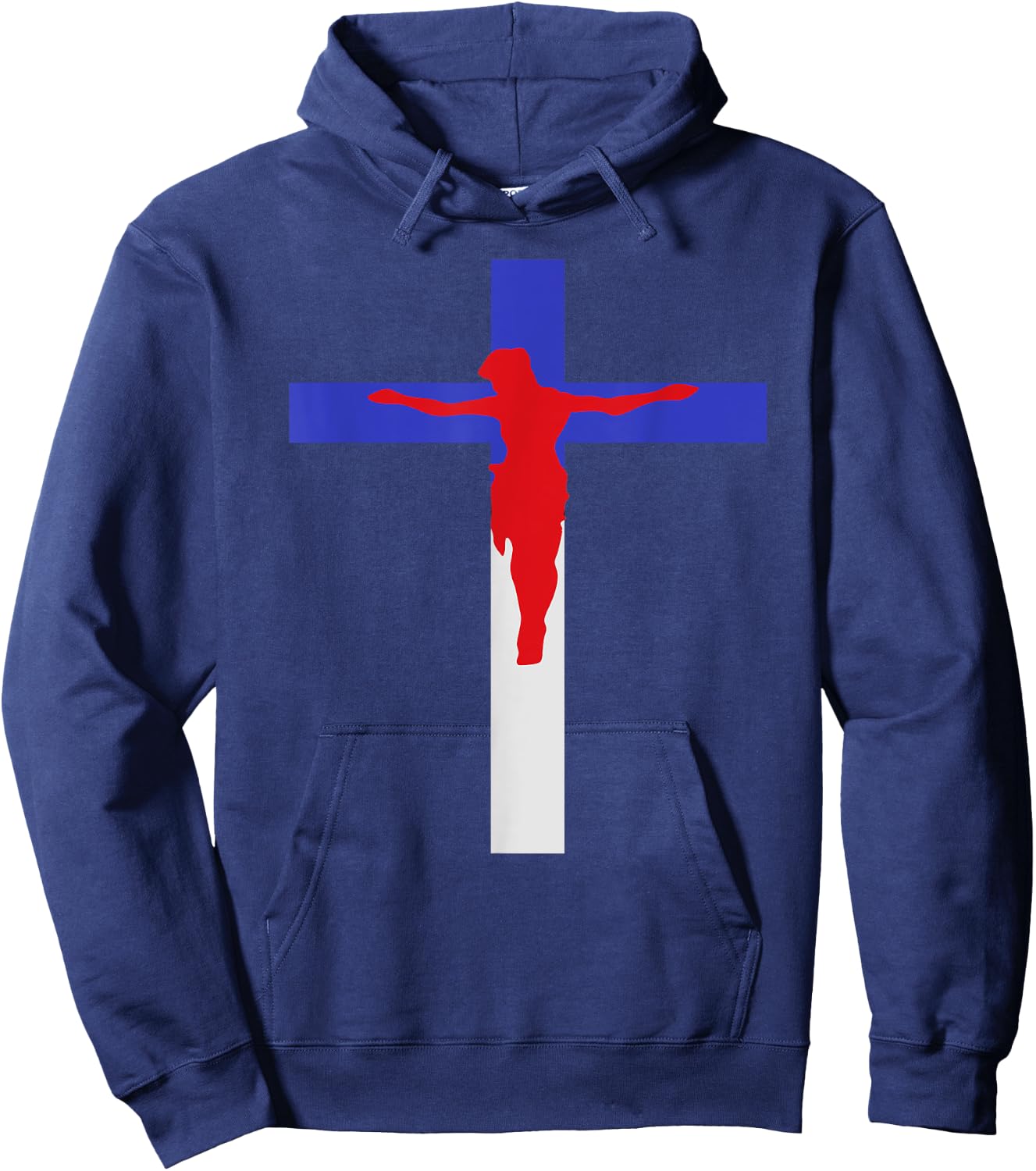 America Covered by Jesus Hoodie - Hoodie | Navy