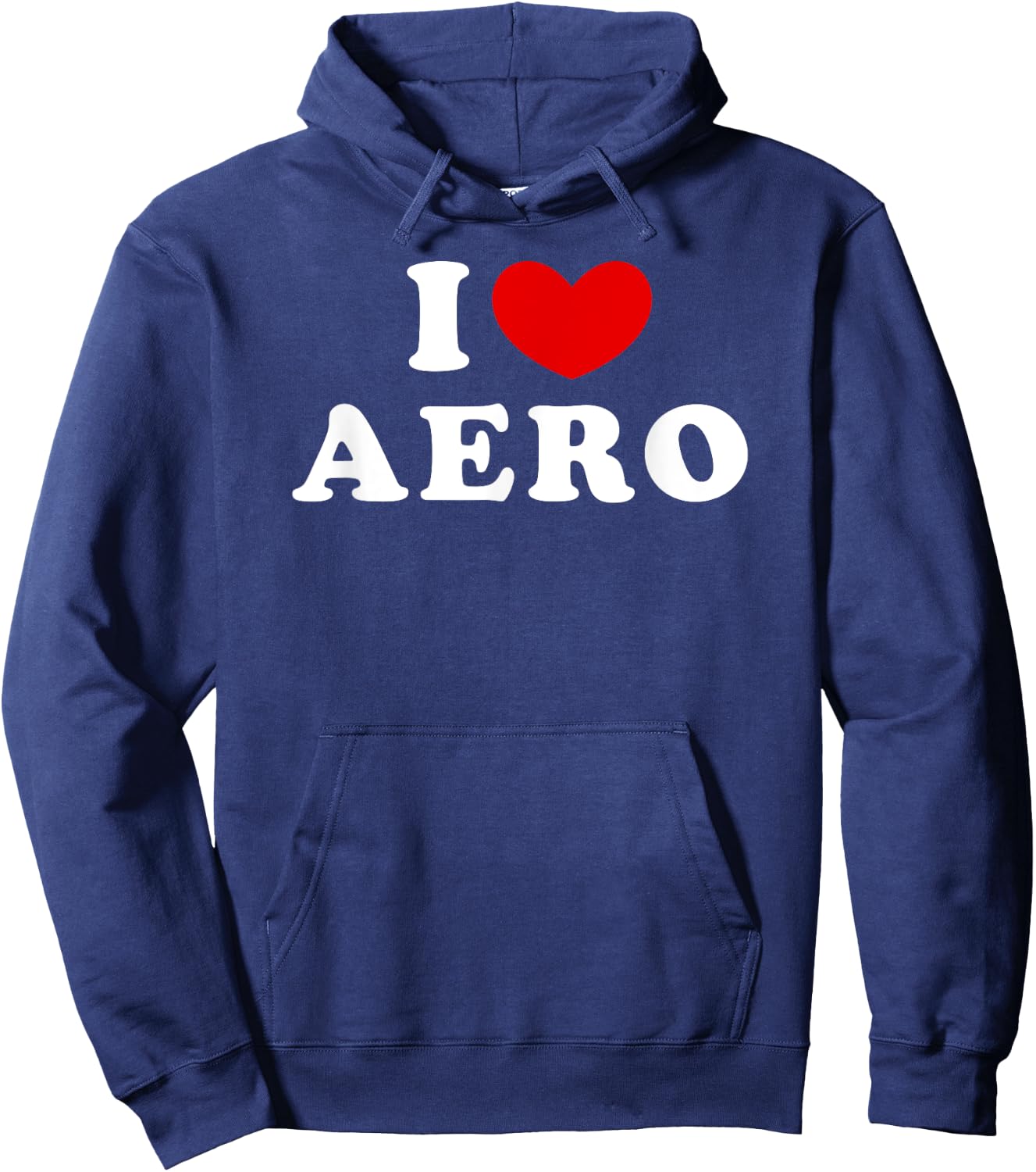 I Love Aero, I Heart Aero Hoodie - Hoodie | Navy