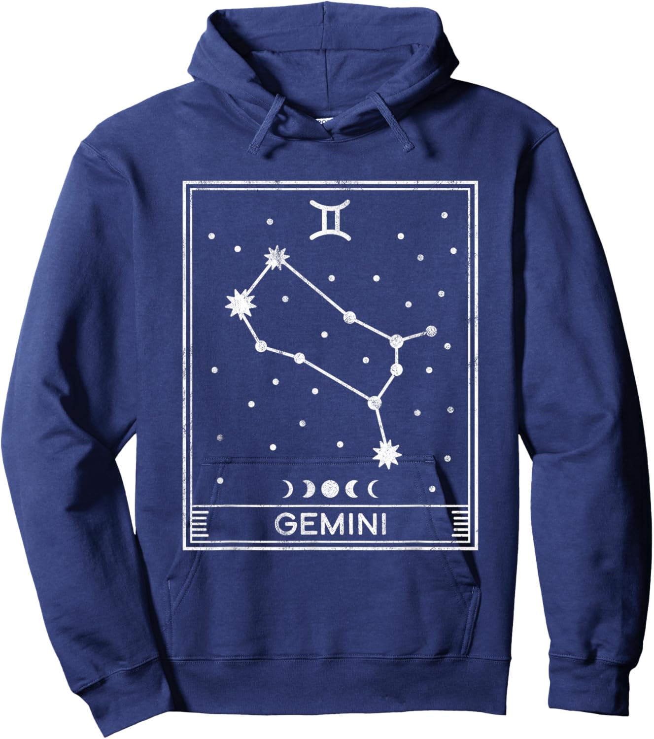Gemini Star Sign Hoodie - Hoodie | Navy