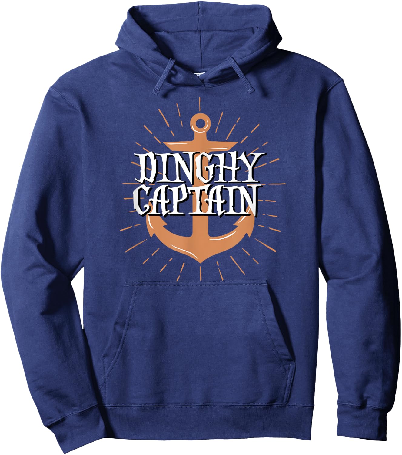 Dinghy Captain Funny Sailing Crew Boating Gift Hoodie - Hoodie | Navy