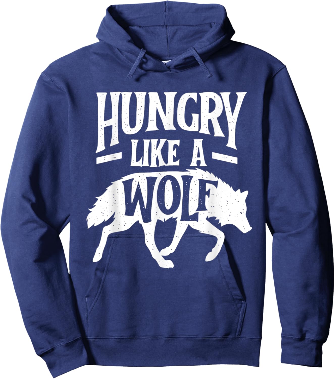 Hungry Like A Wolf - Wolf Lover Wildlife Animal Hoodie - Hoodie | Navy