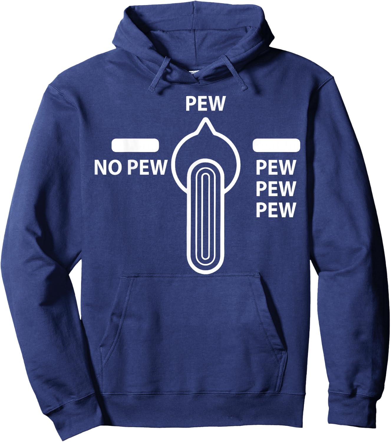 Pew No Pew - Pew-Pew-Pew Hoodie - Hoodie | Navy