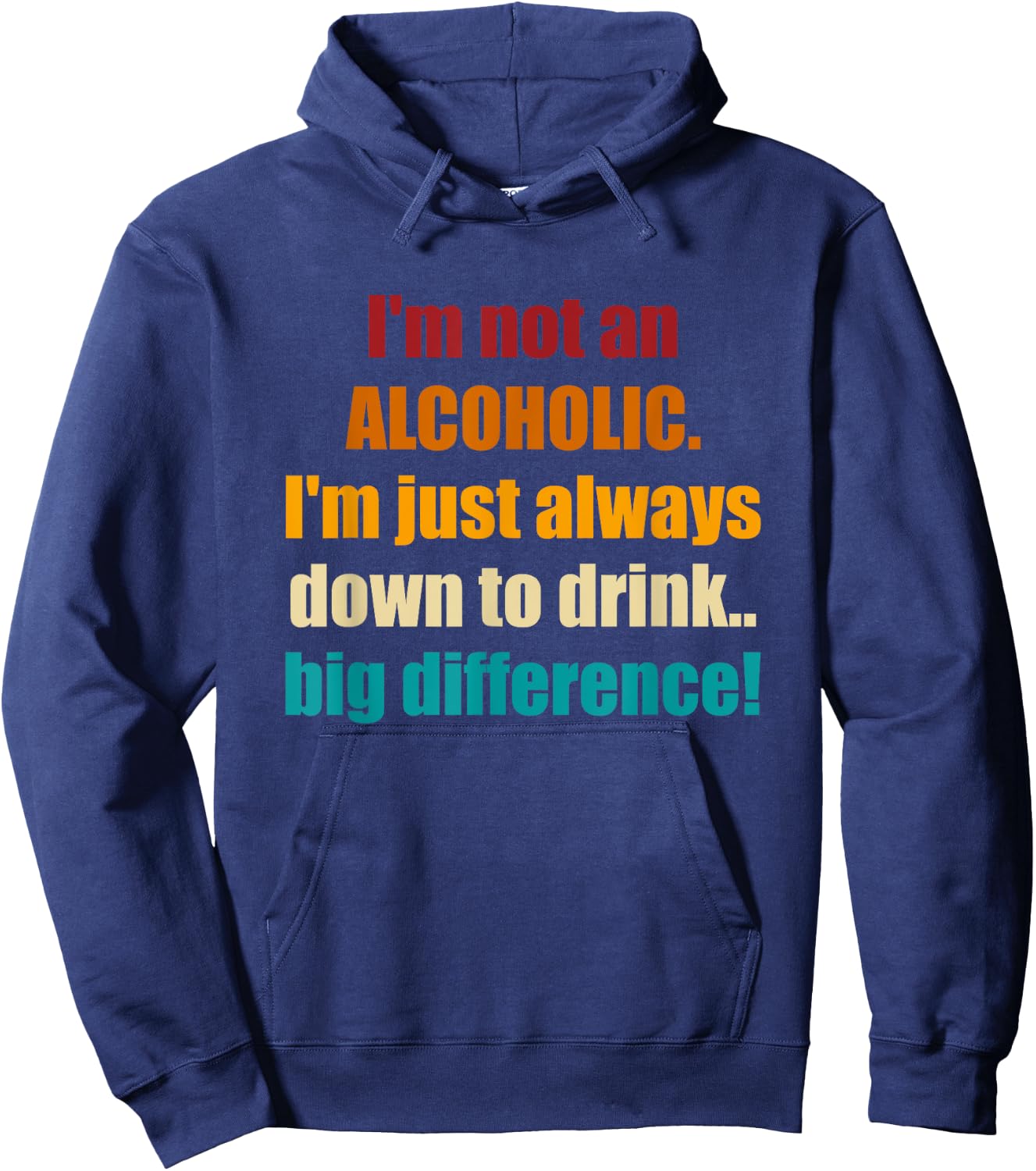 I'm Not An Alcoholic.Retro Hoodie - Hoodie | Navy