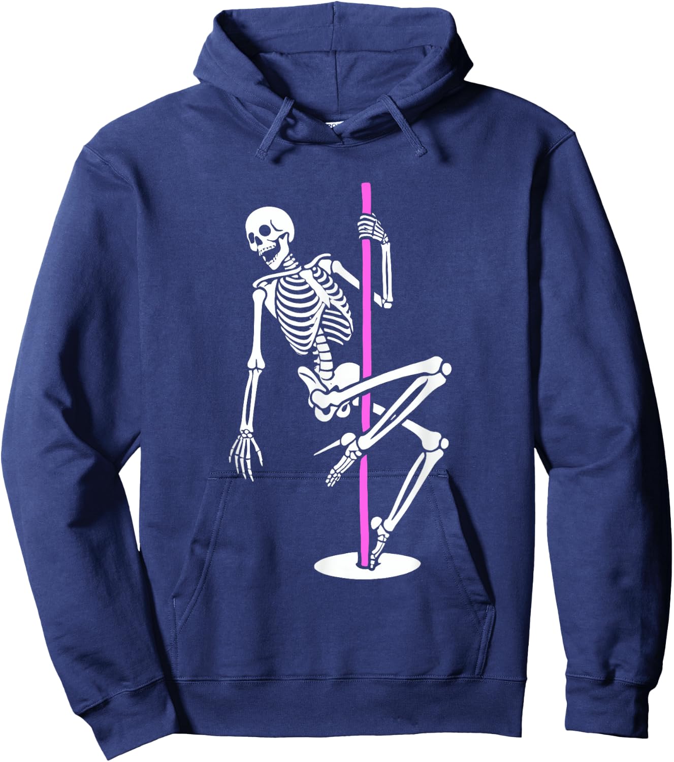 Skeleton Pole Dancer Dancing Dance Hoodie - Hoodie | Navy