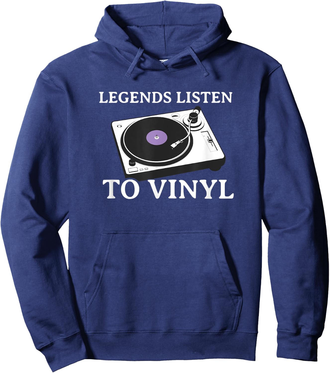 Legends Listen to Vinyl Hoodie - Hoodie | Navy
