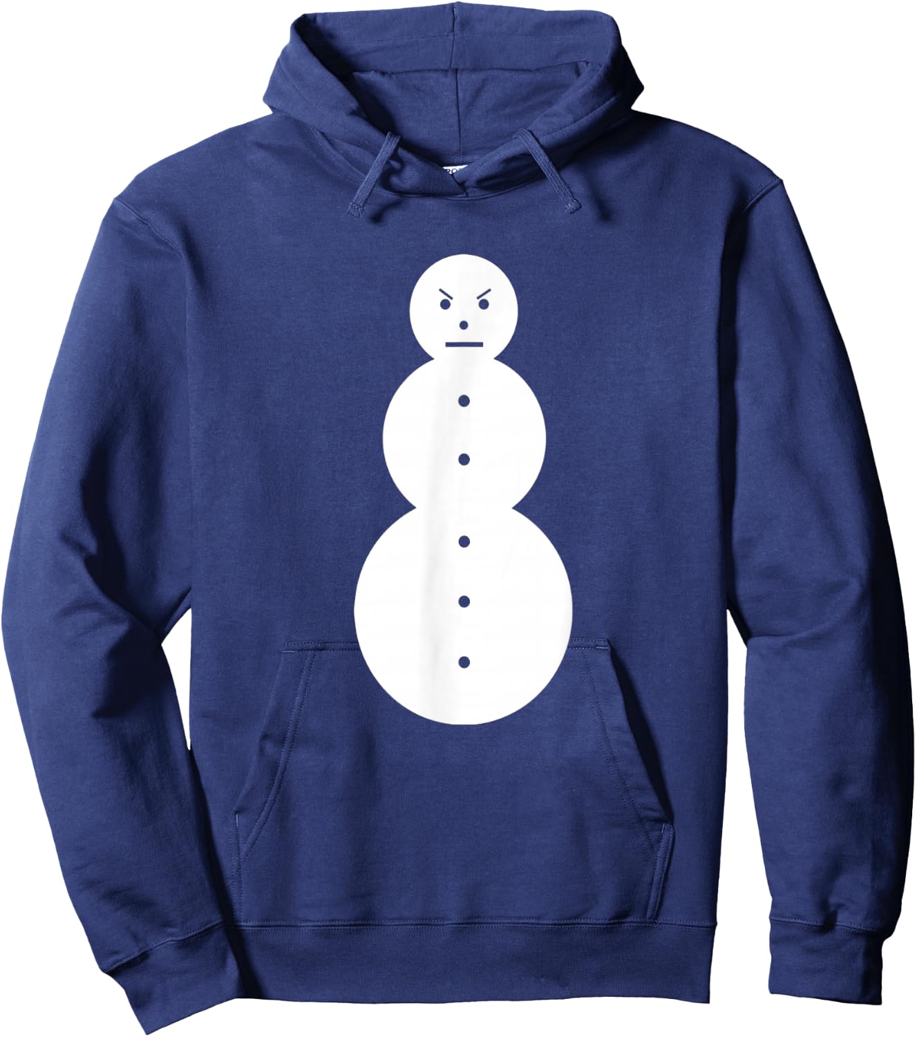 Funny Angry Snowman - The Jeezy Snowman Hoodie - Hoodie | Navy