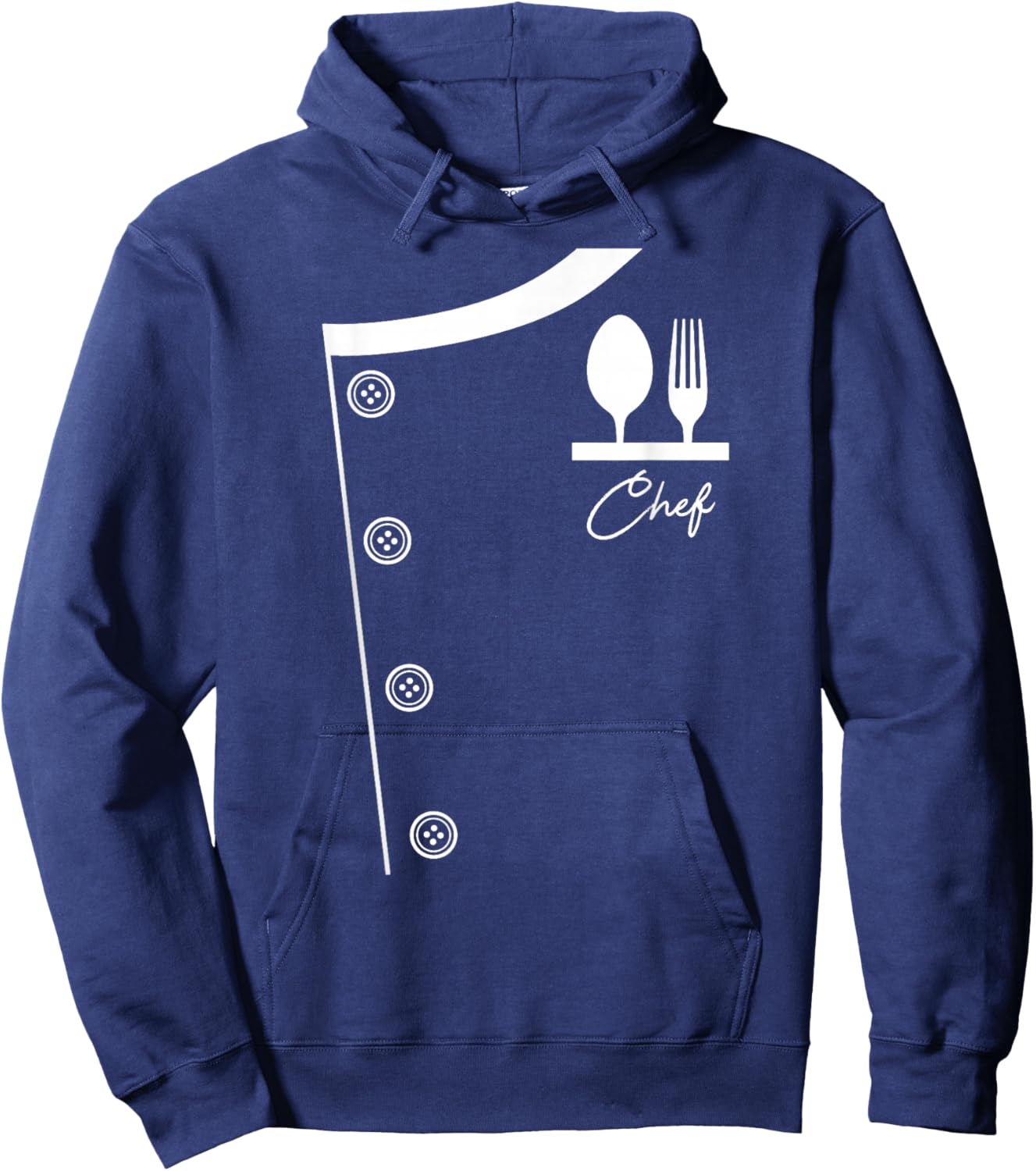 Chef Shirt Uniform Jacket Cooking Gift Hoodie - Hoodie | Navy