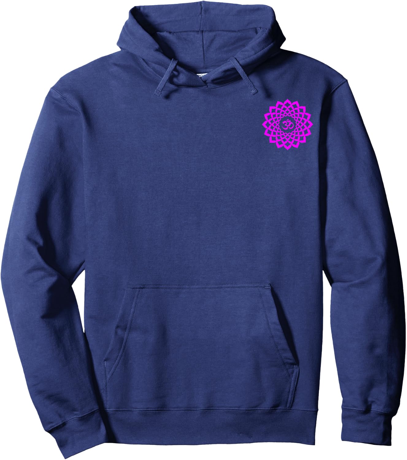 Sahasrara Chakra Symbol Yoga - Small Print Hoodie - Hoodie | Navy
