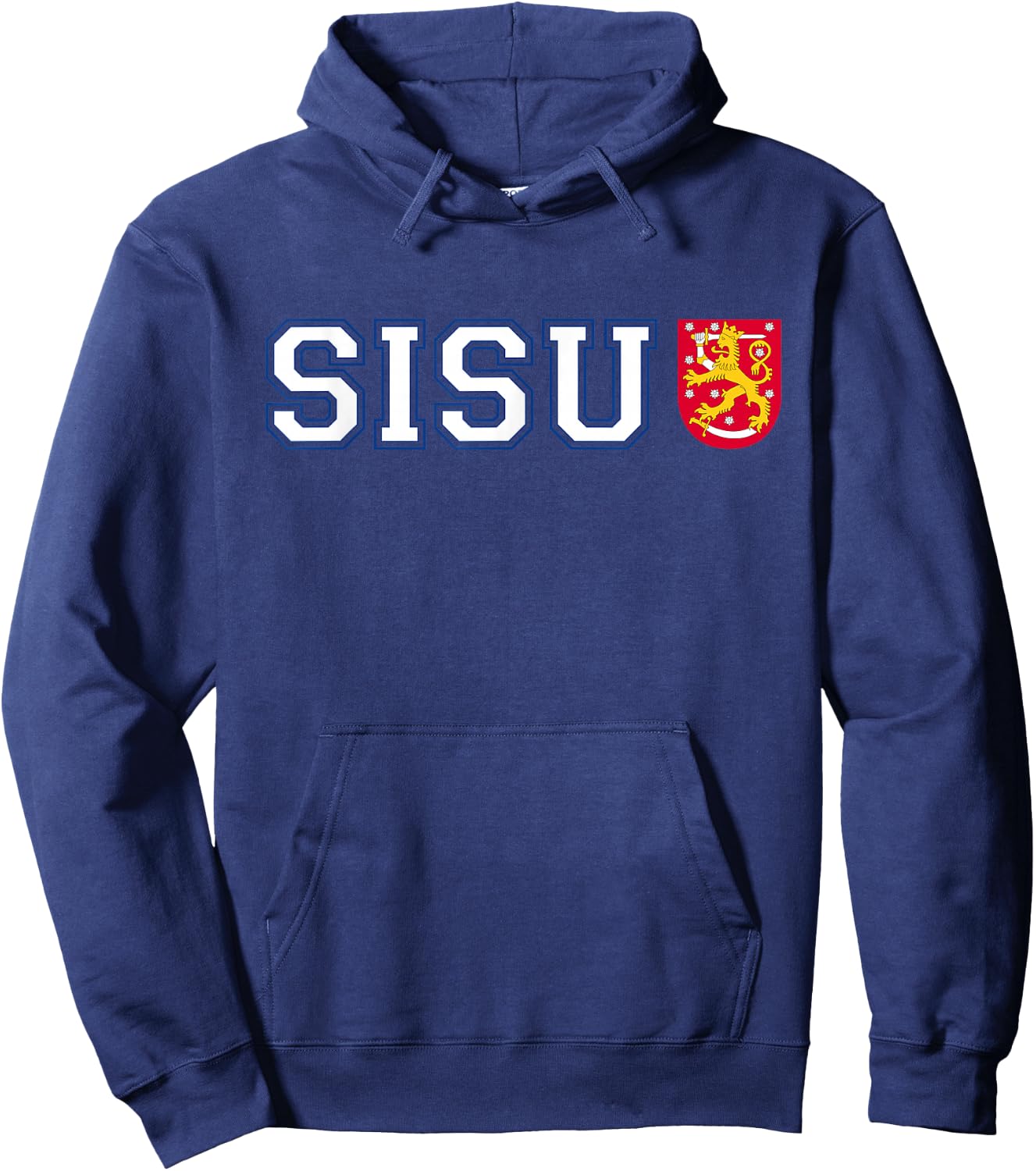 Finland Finnish Sisu Flag Crest Hoodie - Hoodie | Navy