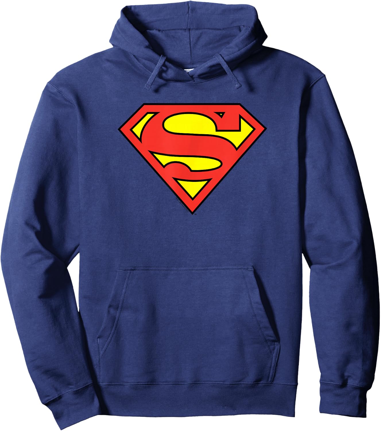 Superman Classic Logo Shield Hoodie - Hoodie | Navy