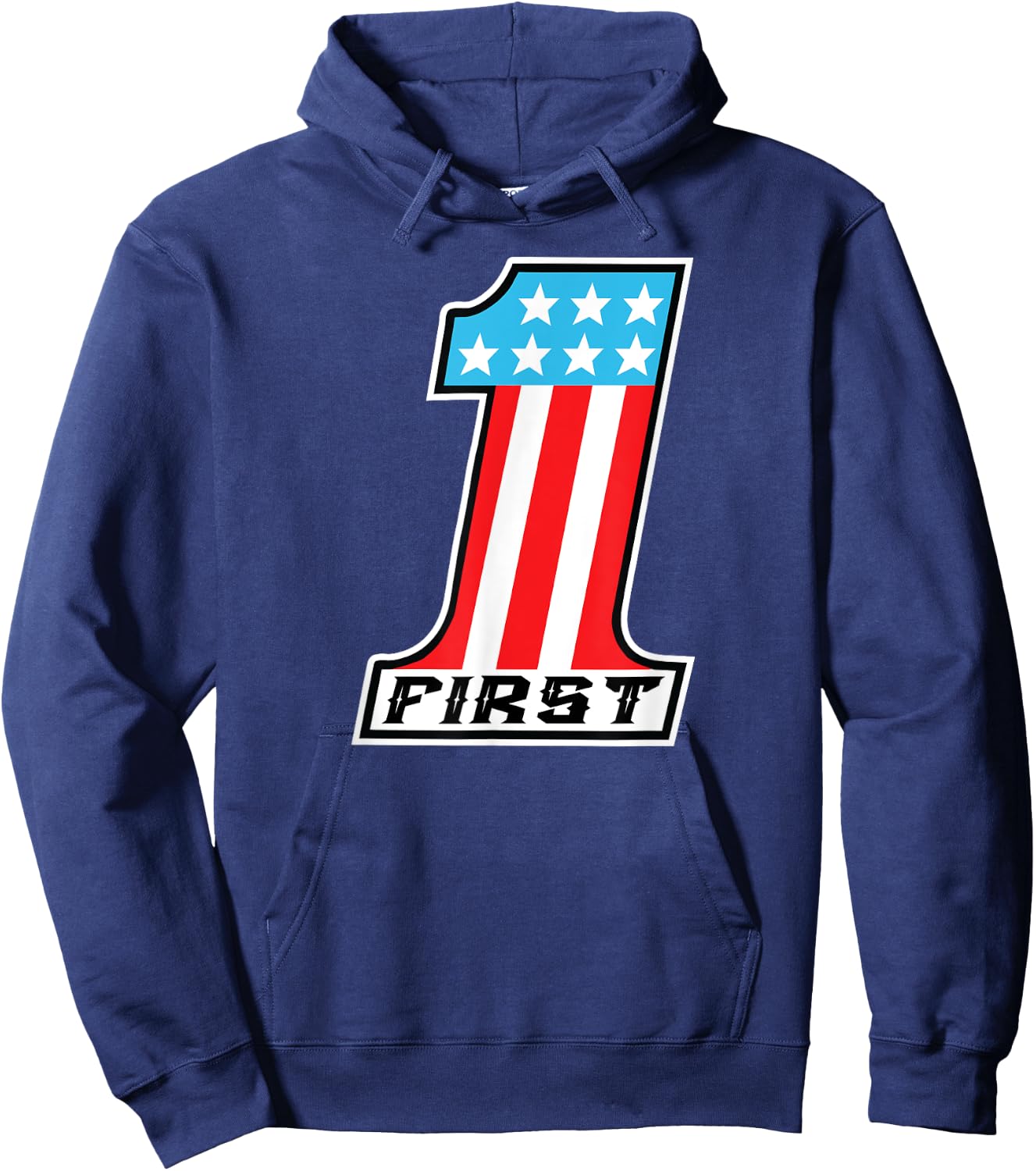 America First or America #1 shirt Hoodie - Hoodie | Navy