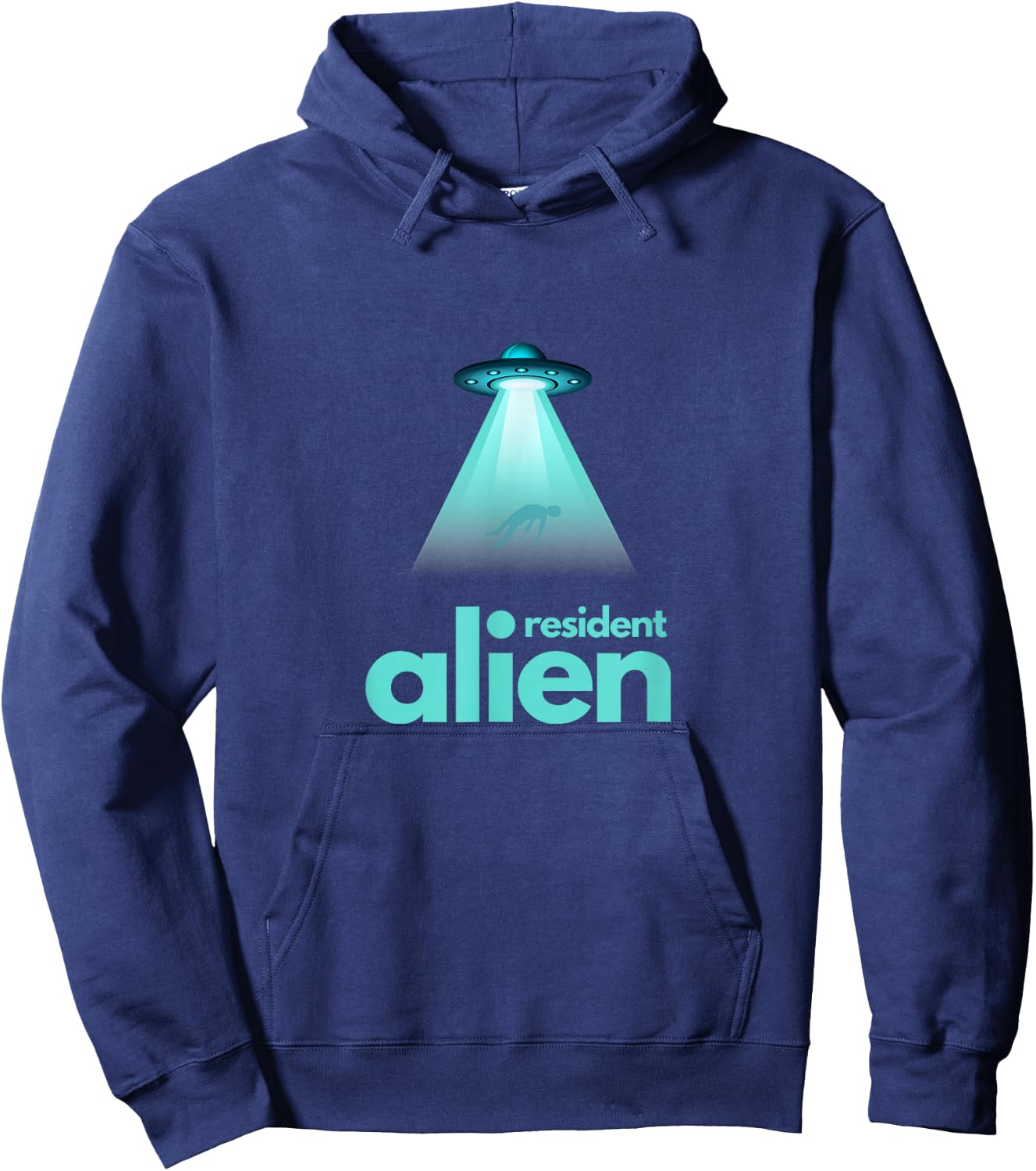 Alien UFO Earth Space Resident Hoodie - Hoodie | Navy